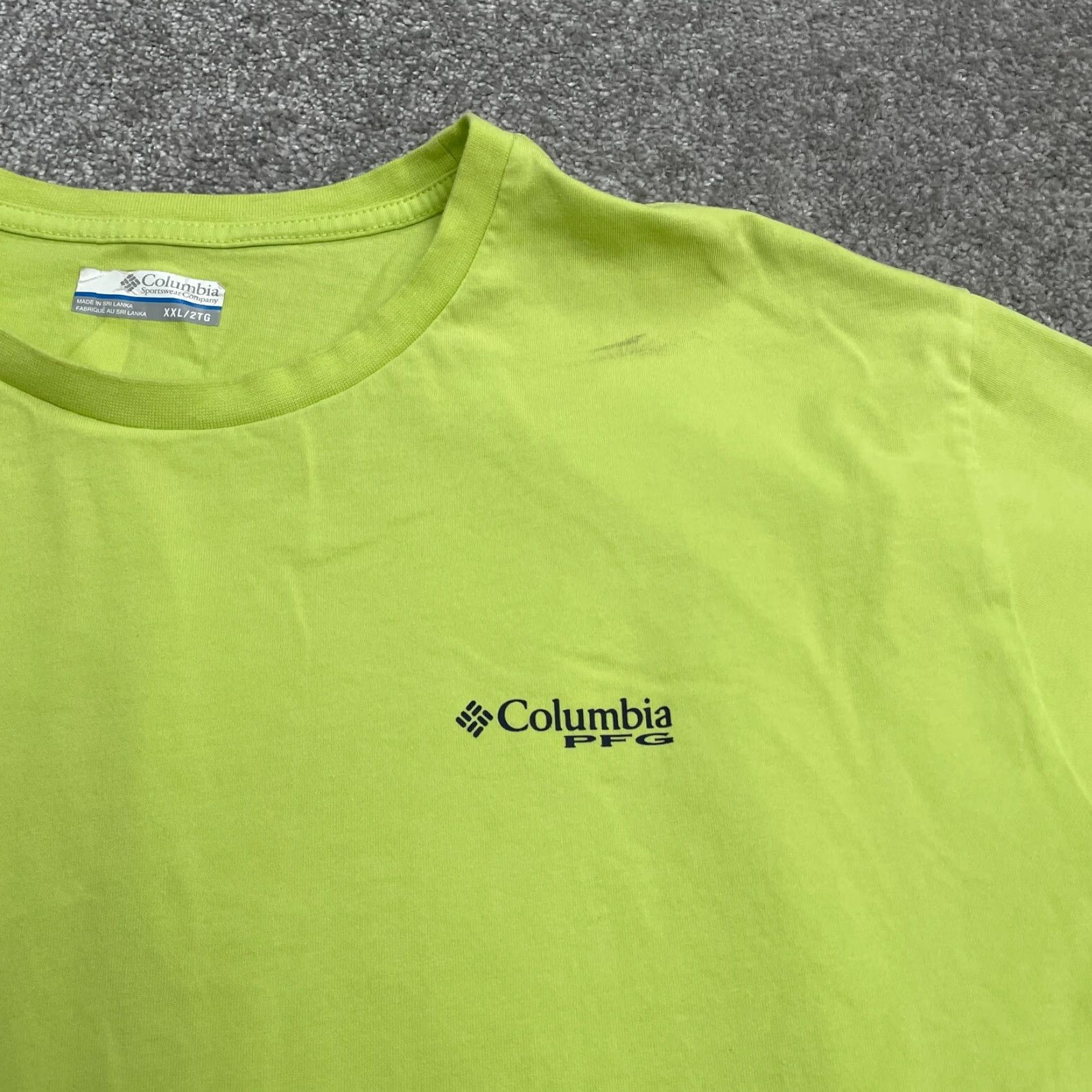 Vintage Columbia PFG T-Shirt Mens XXL Yellow Crew Neck Short Sleeve Casual Tee Shirt (Regular Fit) Size US XXL / EU 58 / 5 - 4 Thumbnail
