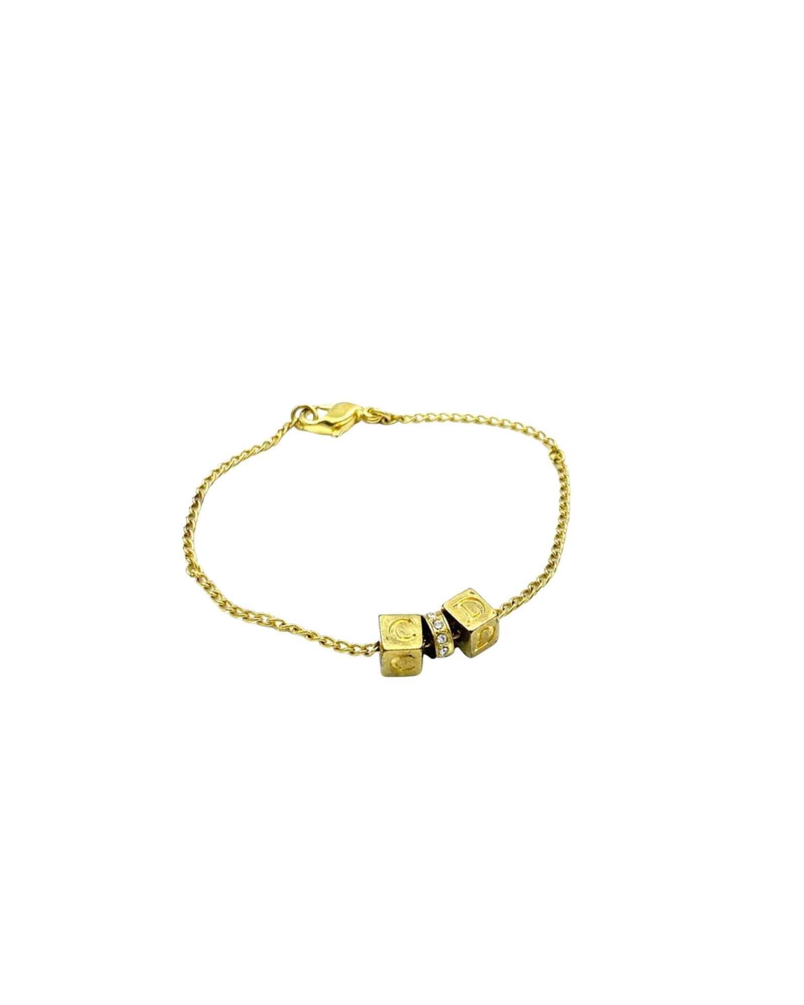 image of Dior Gold Plated Charm Bracelet, Women's