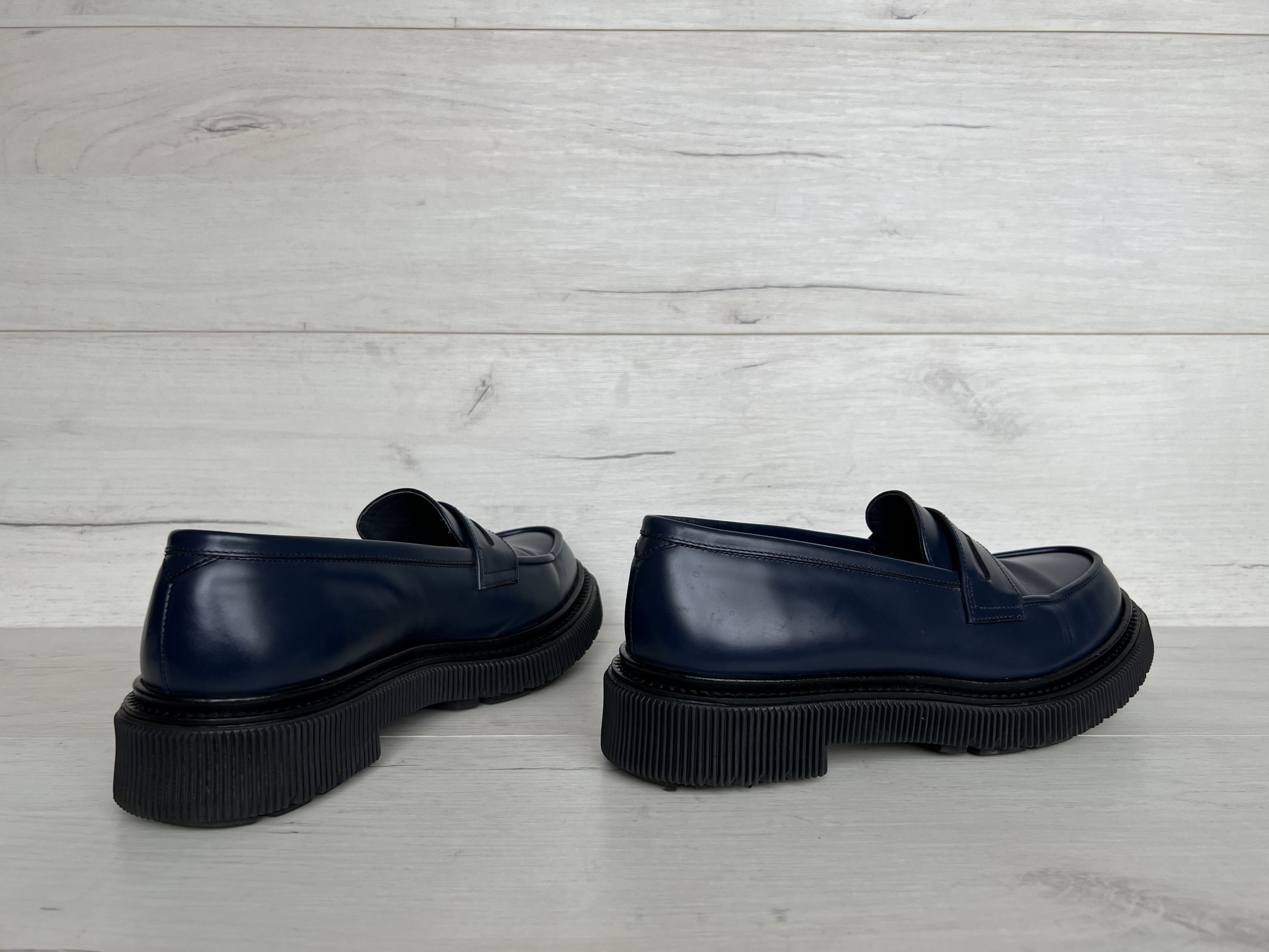 Adieu Paris ICON ADIEU PARIS TYPE 159 BRUSHED LEATHER LOAFERS NAVY Size US 8 / EU 41 - 6 Thumbnail
