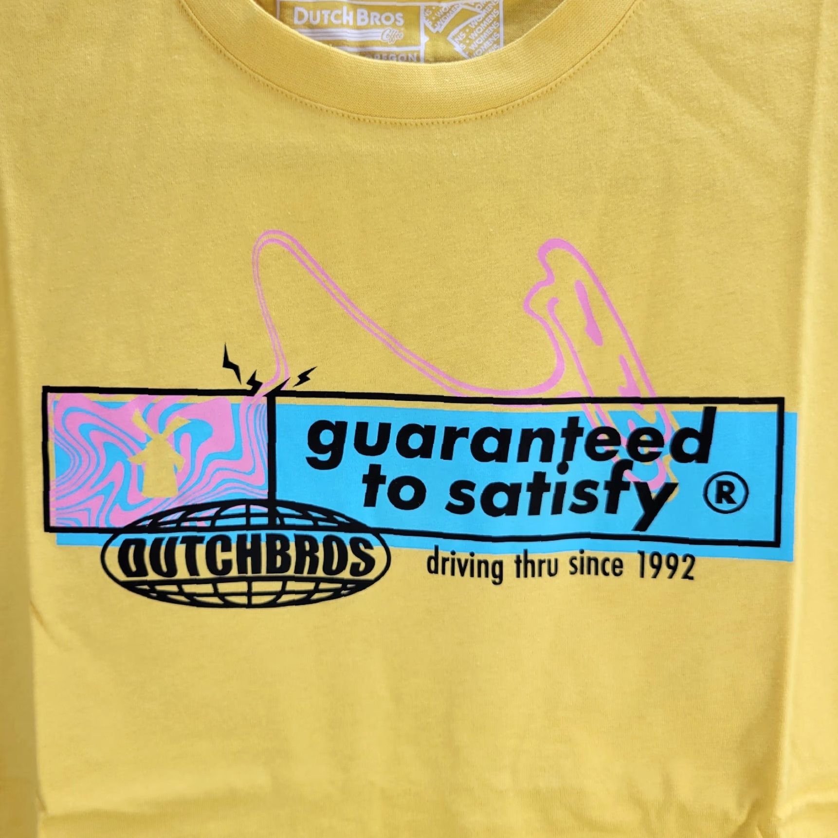 Logo 7 Dutch Bros Coffee Womens T-Shirt Short Sleeve Crew Neck Cotton Yellow S NWOT Logo Graphic Shirt Size S / US 4 / IT 40 - 4 Thumbnail