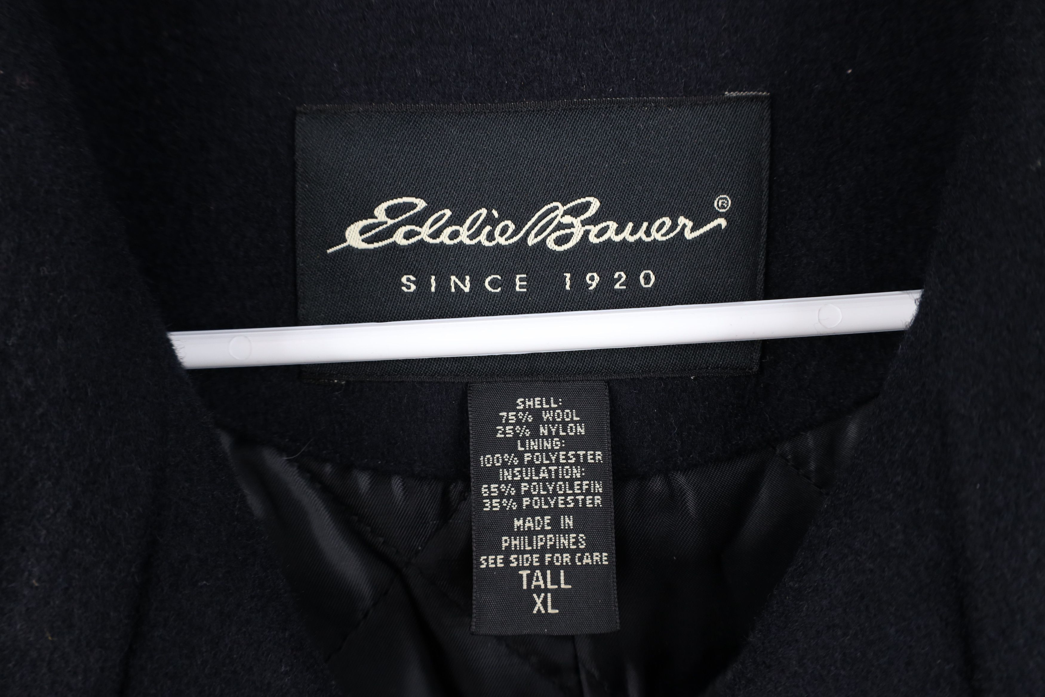 Eddie Bauer Vintage Eddie Bauer Double Breasted Wool Peacoat Navy Blue Size US XL / EU 56 / 4 - 8 Thumbnail