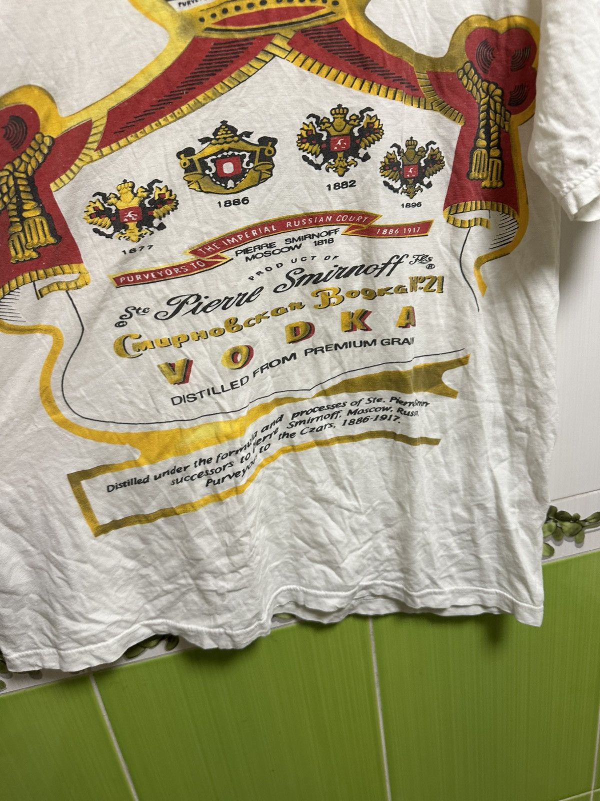 Vintage Vintage 90s Smirnoff vodka promo shirt alcohol Size US XL / EU 56 / 4 - 6 Thumbnail