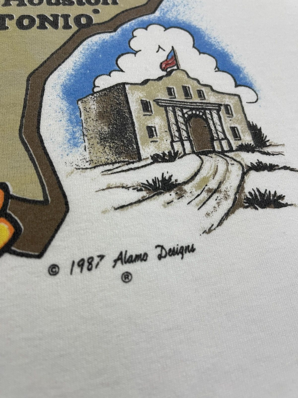 Vintage Texas Lone Star Alamo Designer Vintage 1987 Size US XL / EU 56 / 4 - 13 Thumbnail
