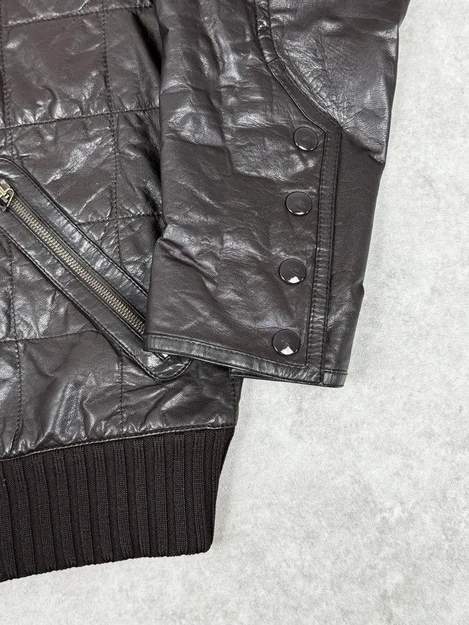 Gucci 2000s Gucci Brown Quilted Leather Jacket Size US L / EU 52-54 / 3 - 9 Thumbnail