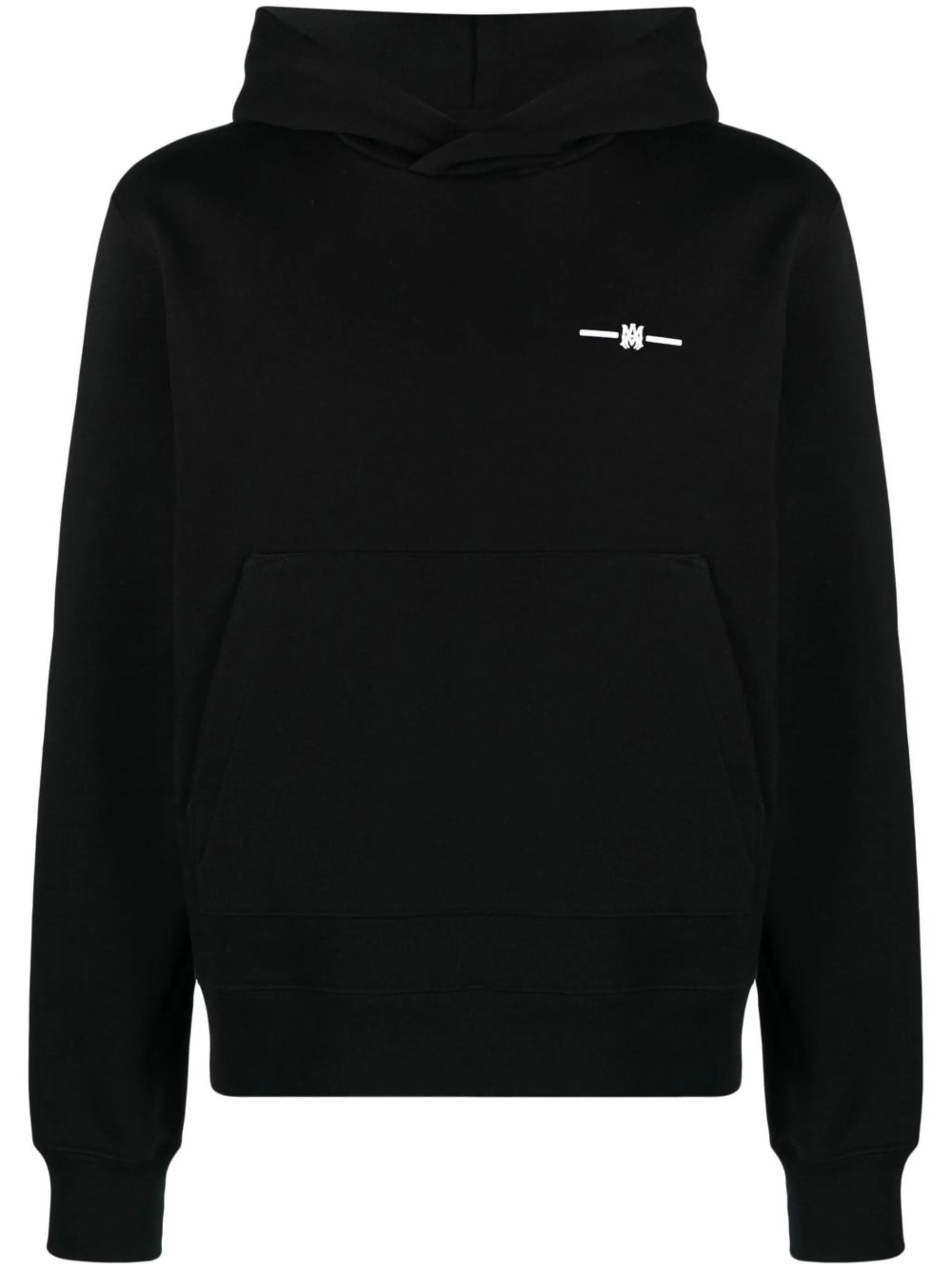 Amiri o1gr1nt0426 Micro MA Bar Hoodie in Black Size US M / EU 48-50 / 2 - 1 Thumbnail