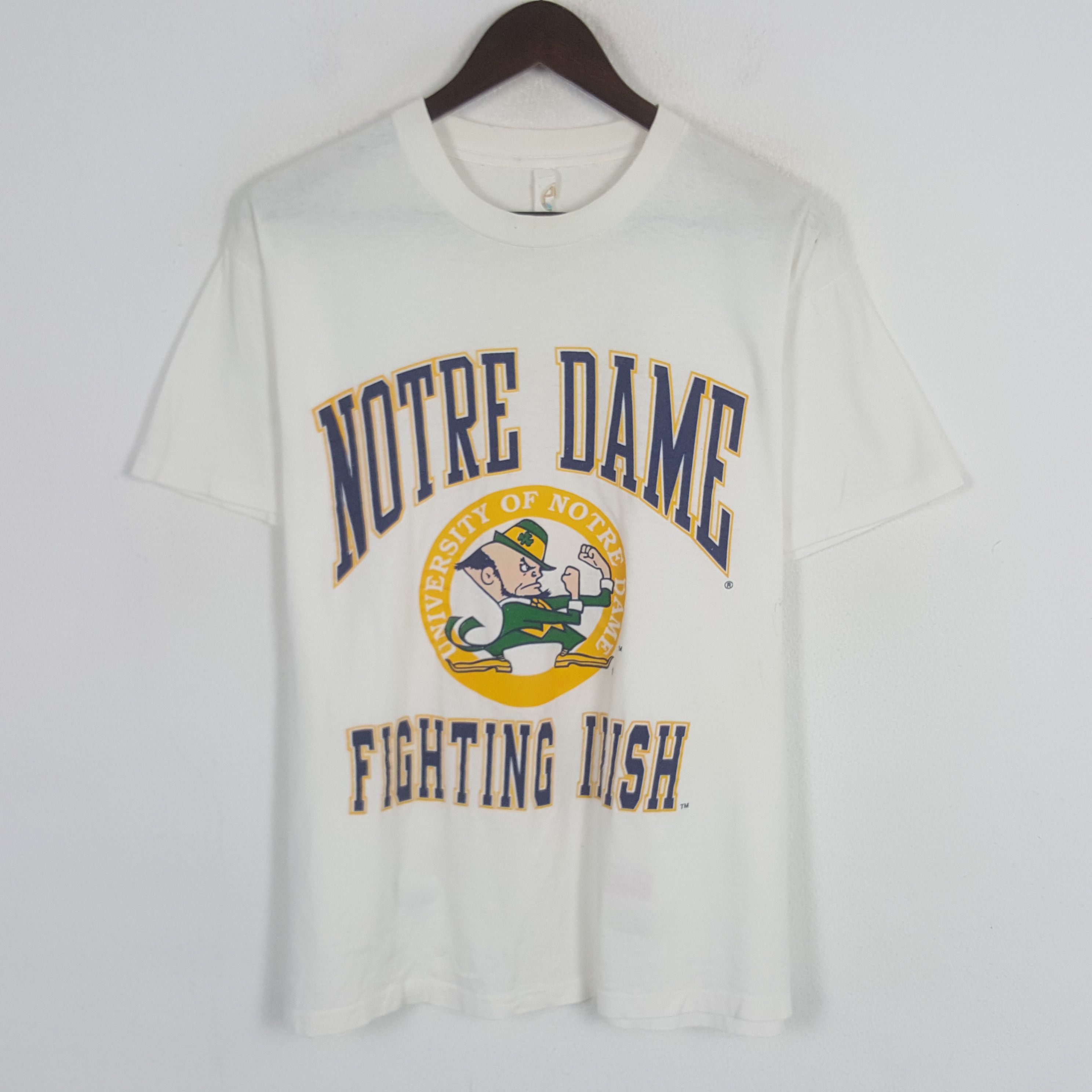 Notre × Vintage Vintage Notre Dame Fighting Irish Tshirt Size US L / EU 52-54 / 3 - 1 Thumbnail