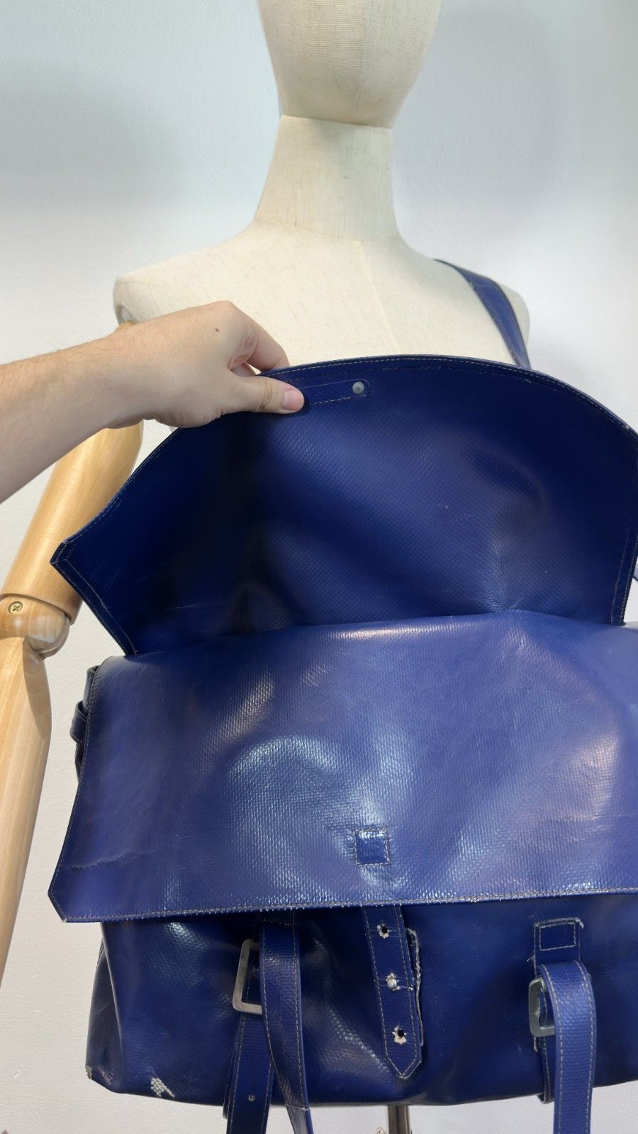 Freitag RARE Freitag R511 Carolus Blue Reference Line Shoulder Bag Size ONE SIZE - 3 Thumbnail