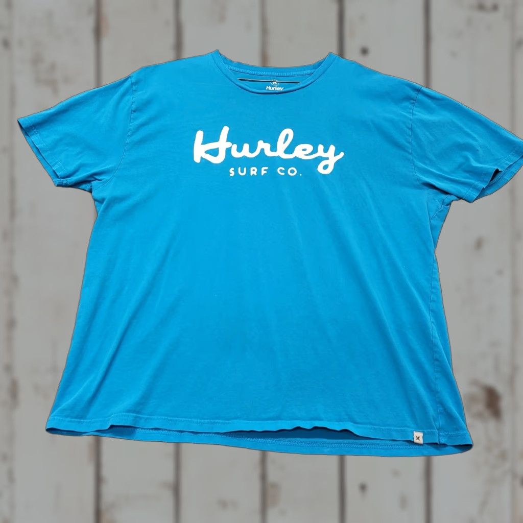 Hurley Hurley Surf Co. T-Shirt Men XXL Short Sleeve Graphic Blue Crew Neck Read Logo Surfing Casual Modern Skateboarding Outdoor Men Size US XXL / EU 58 / 5 - 1 Thumbnail