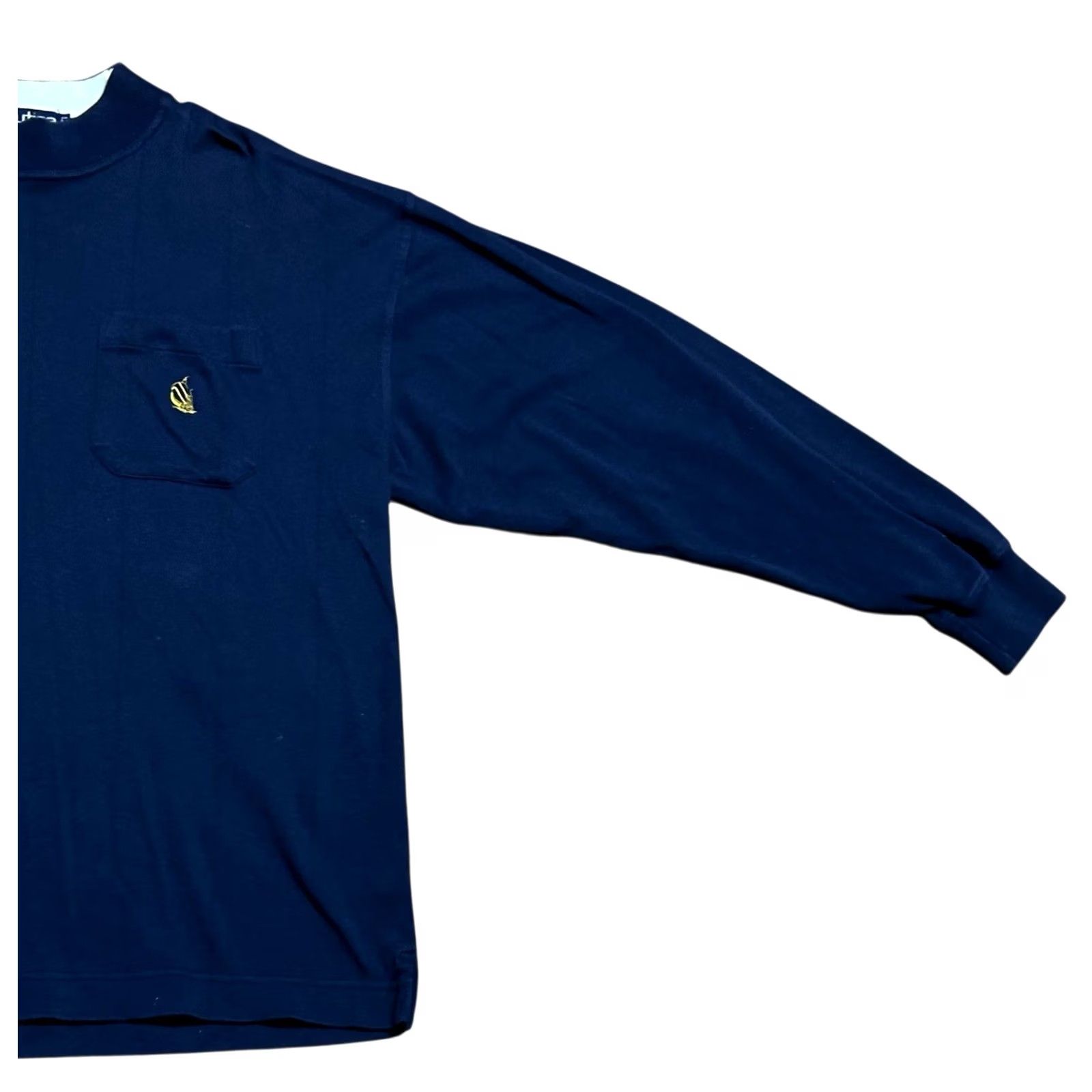 Nautica VINTAGE Nautica Men Blue HeavyCotton Long Sleeve Pullover Shirt Large Hong Kong Size US L / EU 52-54 / 3 - 3 Thumbnail