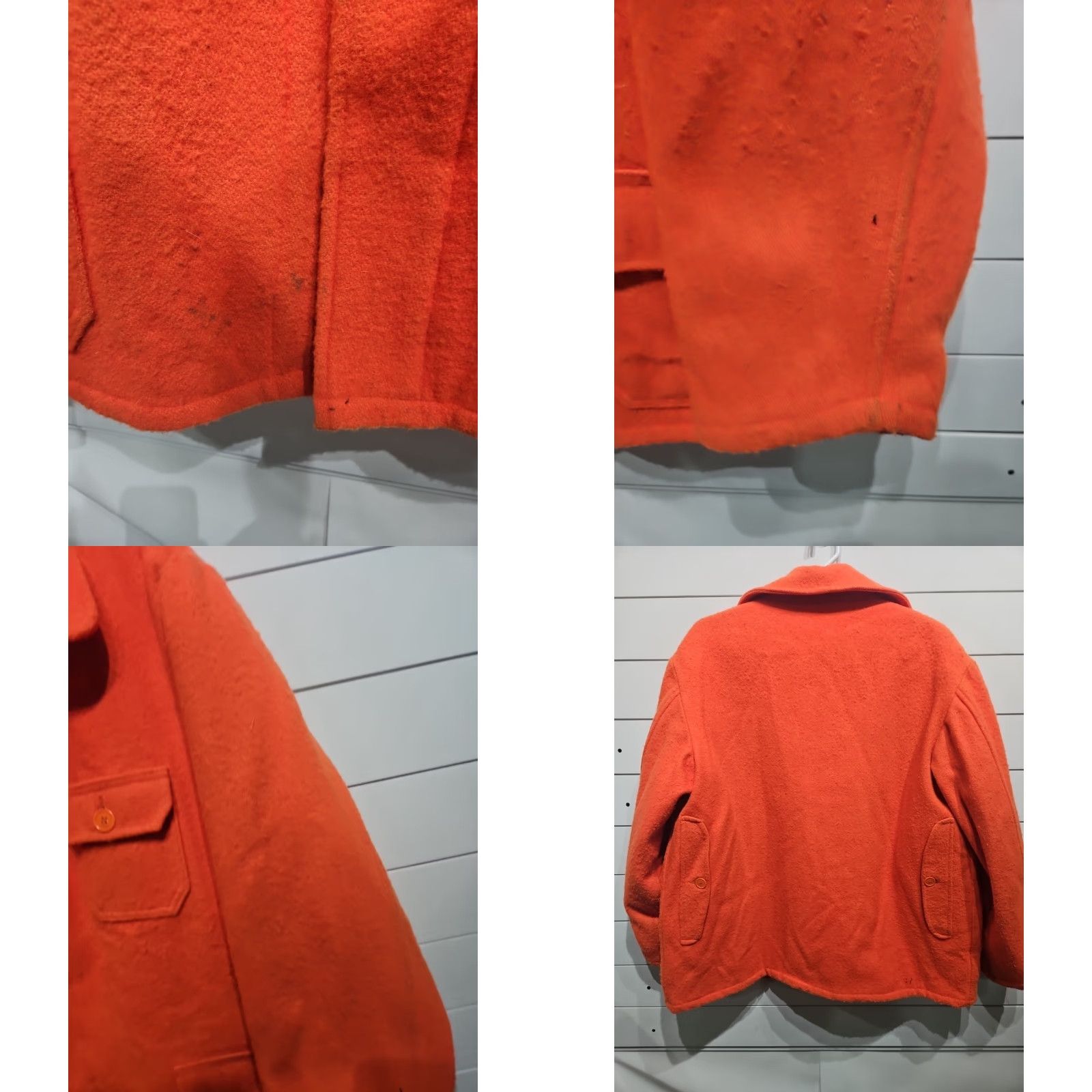 Vintage VINTAGE Bemidji Woolen Mills USA 100% Wool 301 Orange Coat Jacket Mens Size 50 Long Size US M / EU 48-50 / 2 - 8 Thumbnail