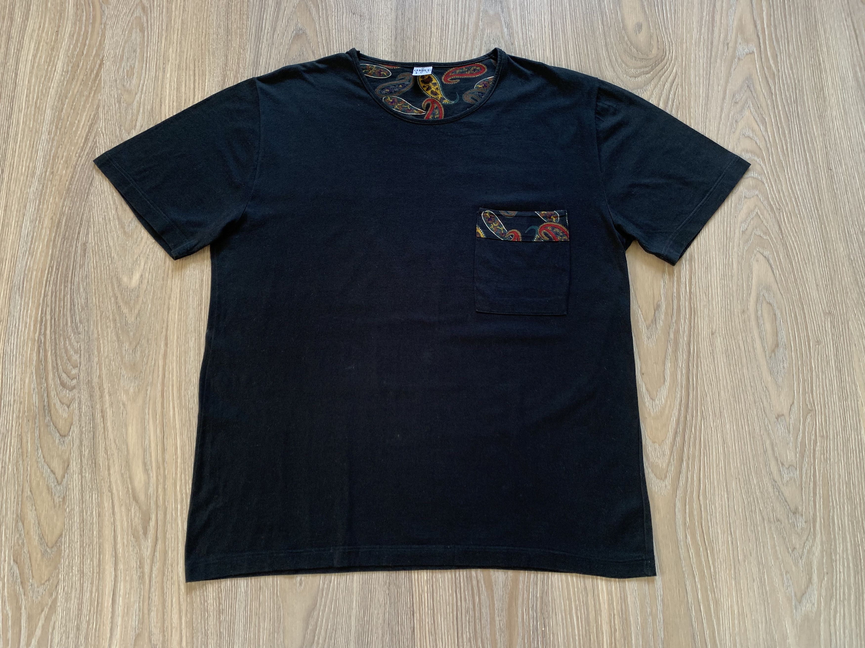 Cerruti 1881 Rare Cerruti Cotton Black Pocket T Shirt Size US L / EU 52-54 / 3 - 2 Thumbnail
