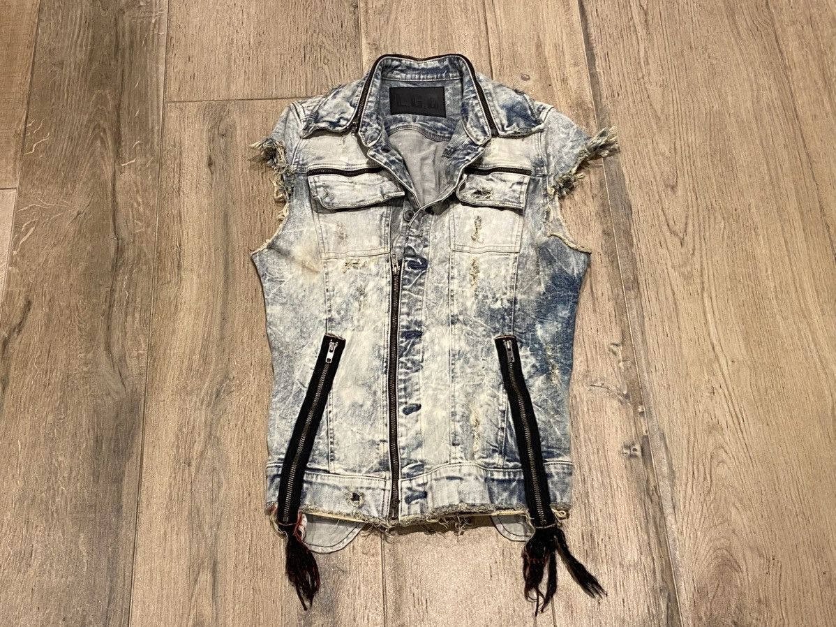 Le Grande Bleu (L.G.B.) LGB JACKET DISTRESSED JEAN VEST Size US M / EU 48-50 / 2 - 1 Thumbnail