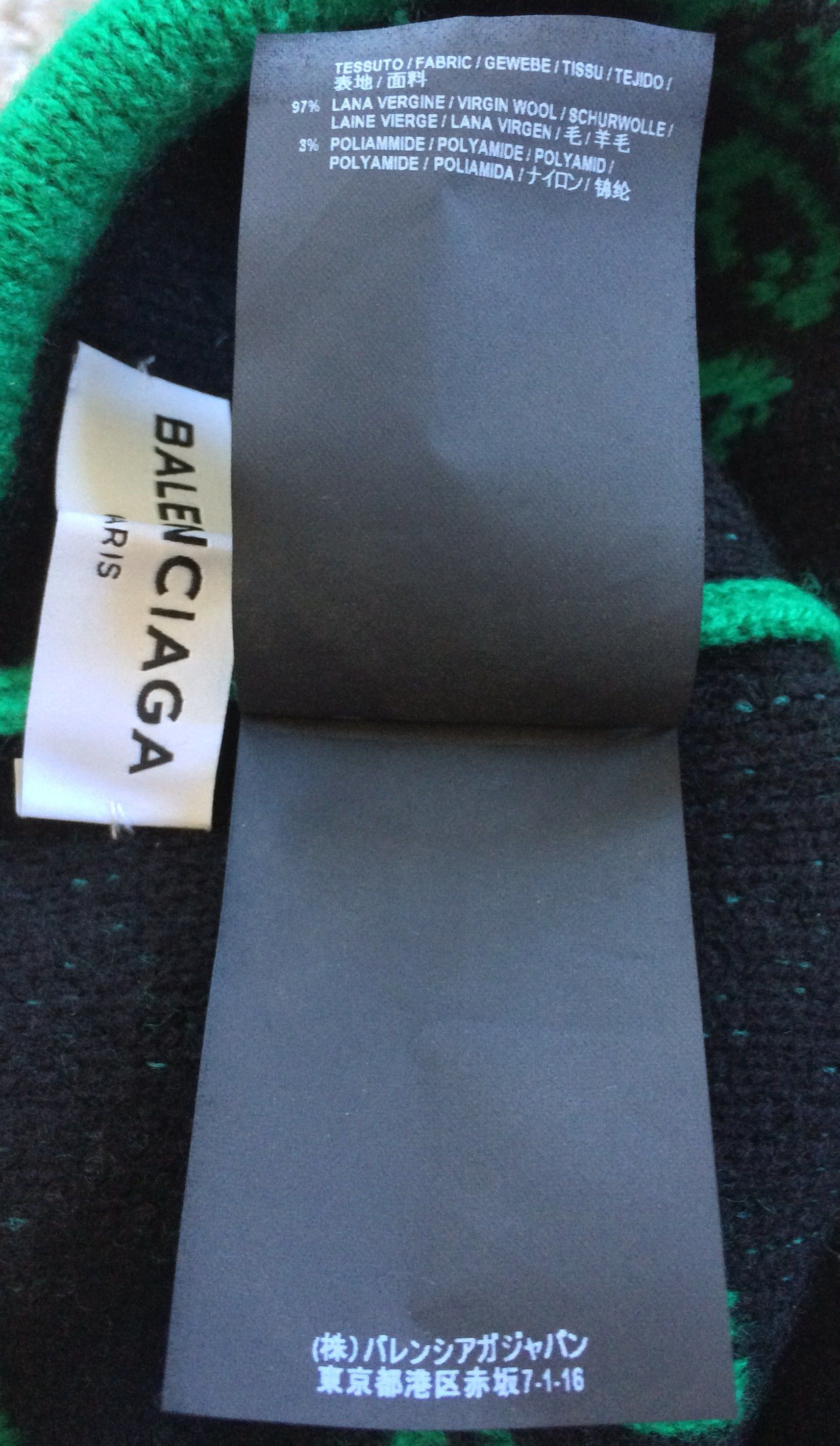 Balenciaga Balenciaga Wave Logo Beanie Hat Size ONE SIZE - 6 Thumbnail