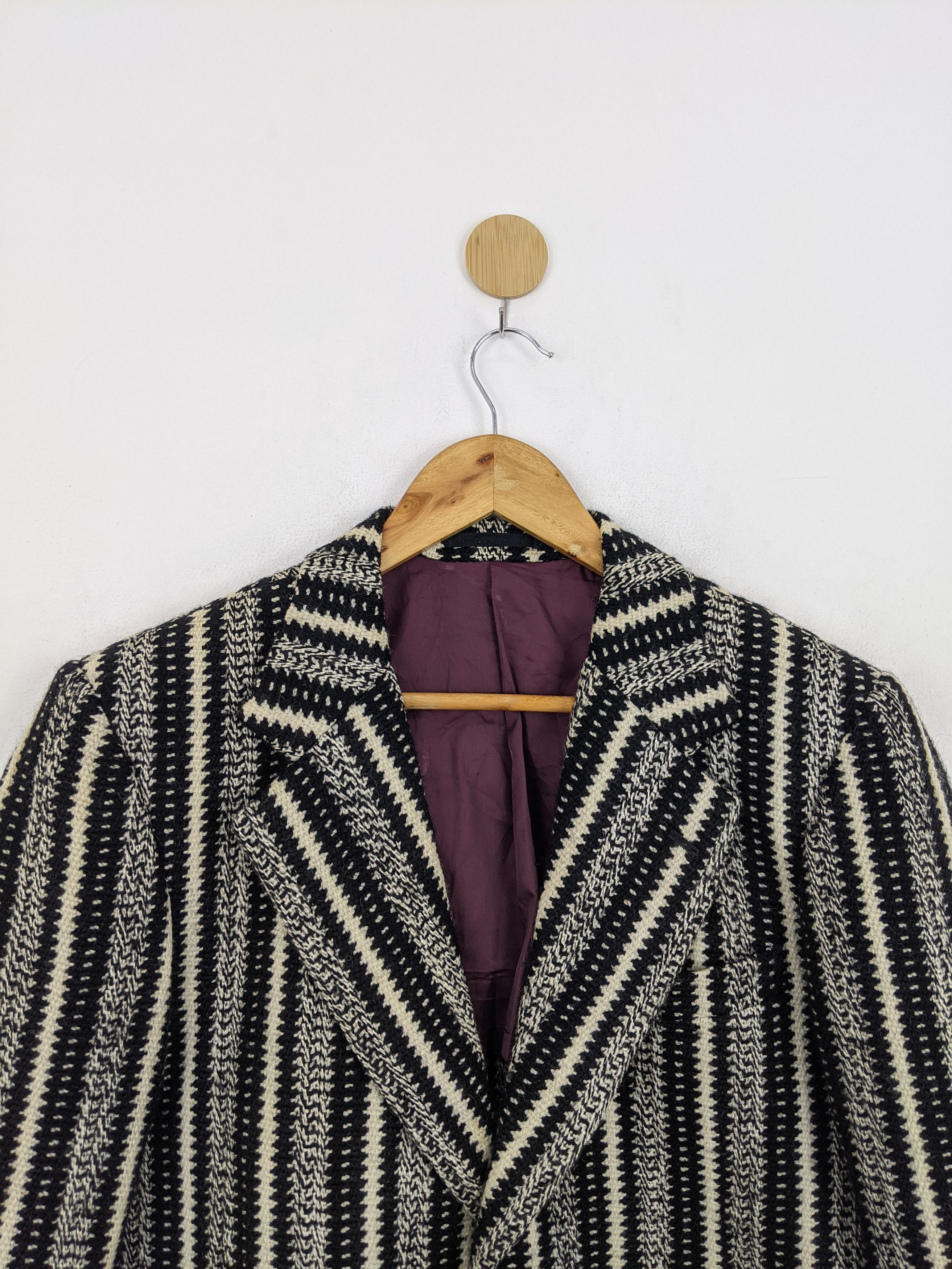 Japanese Brand Vintage Japanese Brand Native Striped Jacket MJ0126Z Size US M / EU 48-50 / 2 - 2 Thumbnail