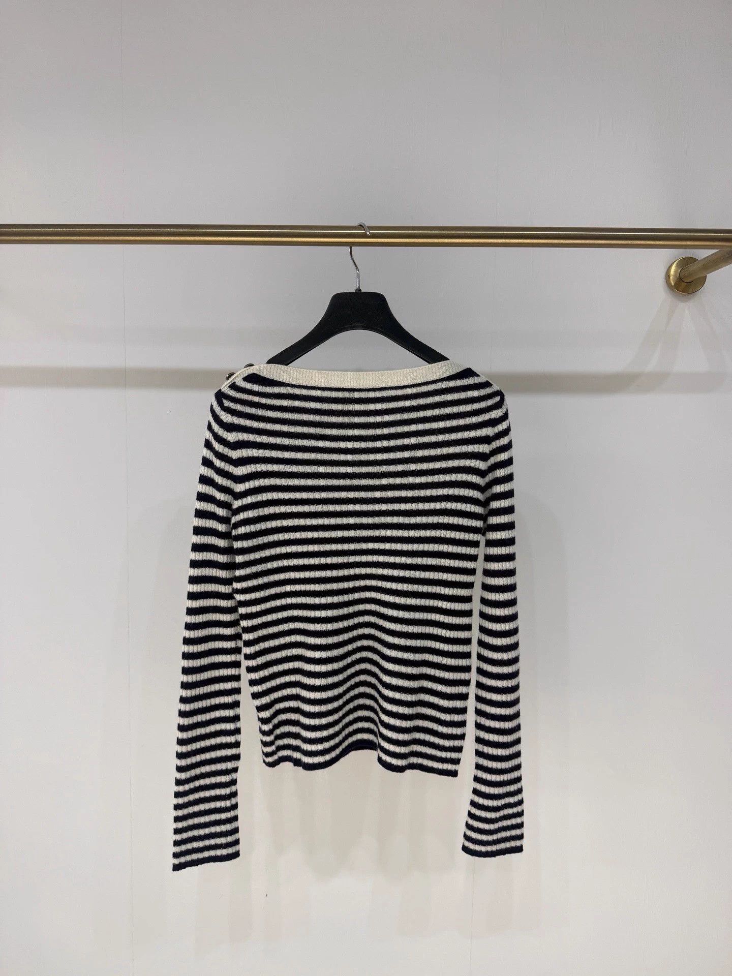 Dior Dior CD Black & White Stripe Cashmere Sweater FR36 99 Size XS / US 0-2 / IT 36-38 - 6 Thumbnail
