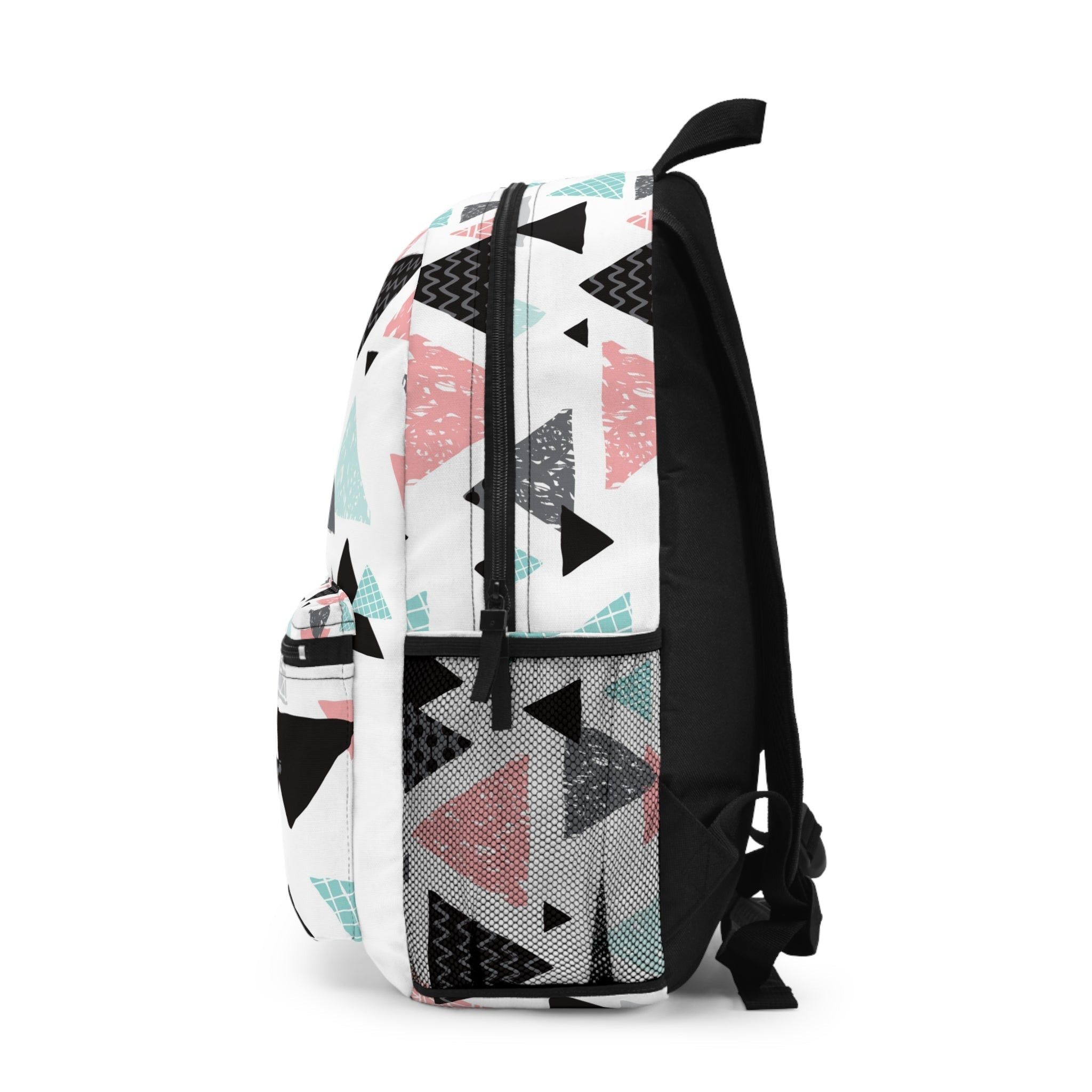 The Unbranded Brand Triangles Design Backpack Size ONE SIZE - 3 Thumbnail
