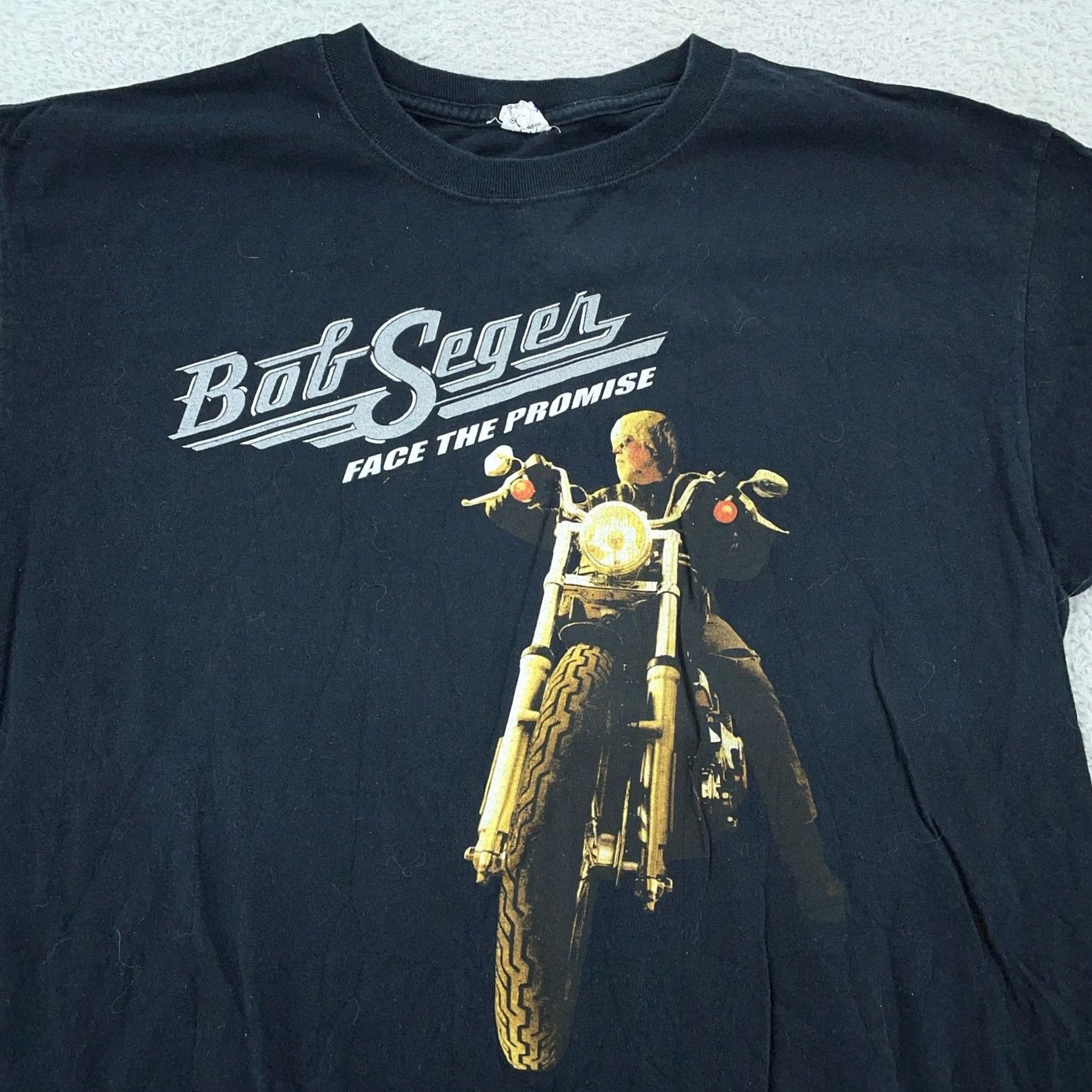 Anvil Vtg Bob Seger Face the Promise Tour Concert T-Shirt Mens L Black 2006-2007 Rock Shirt XS? Size US L / EU 52-54 / 3 - 2 Thumbnail