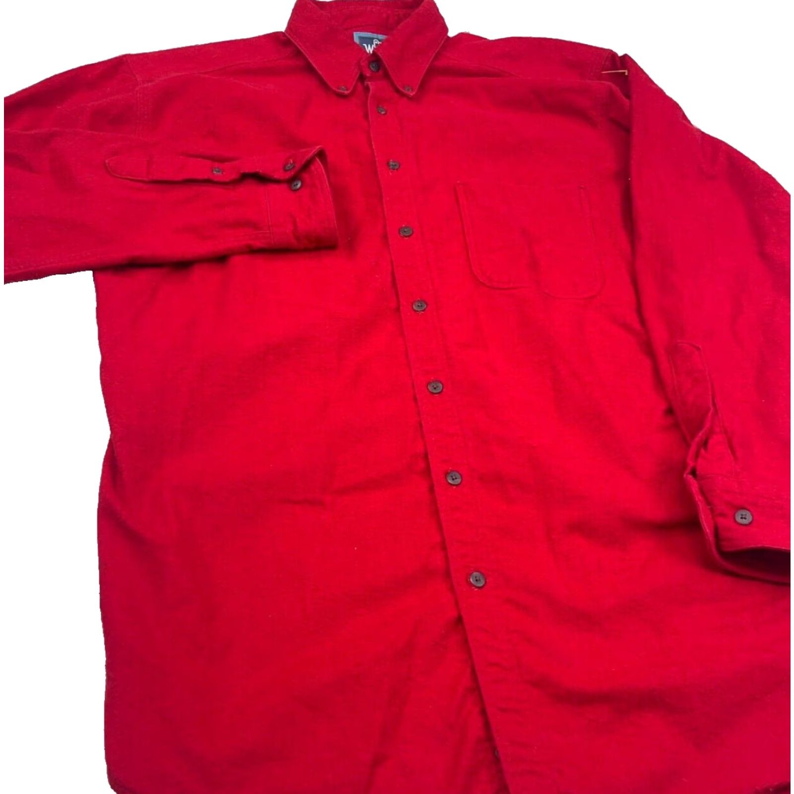 Vintage VINTAGE Woolrich Shirt Men Large Red Button Up Chamois Heavy Cloth USA Made 80s Size US L / EU 52-54 / 3 - 4 Thumbnail