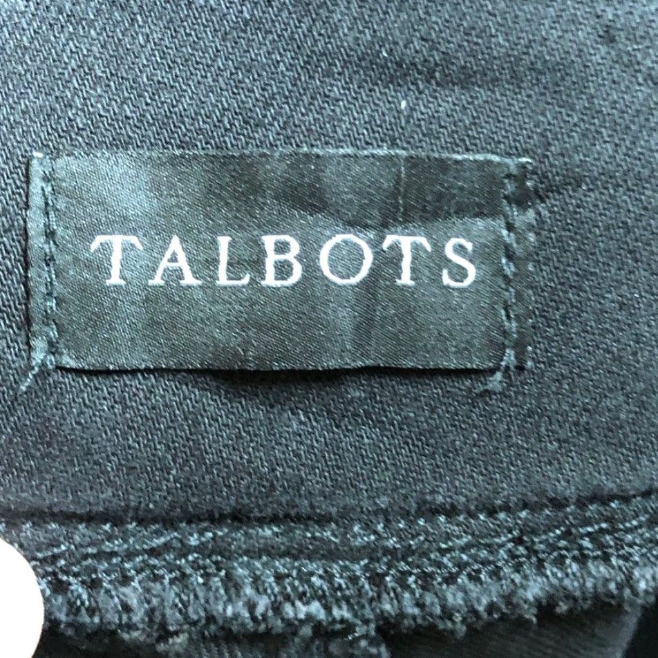 Talbots VINTAGE Talbots Womens Pants Black Pull On High Rise Skinny Cotton Blend Stretch 34Waist 29in Inseam Regular Rise Jegging Workwear Casual Size 24" / US 00 / IT 34 - 4 Thumbnail