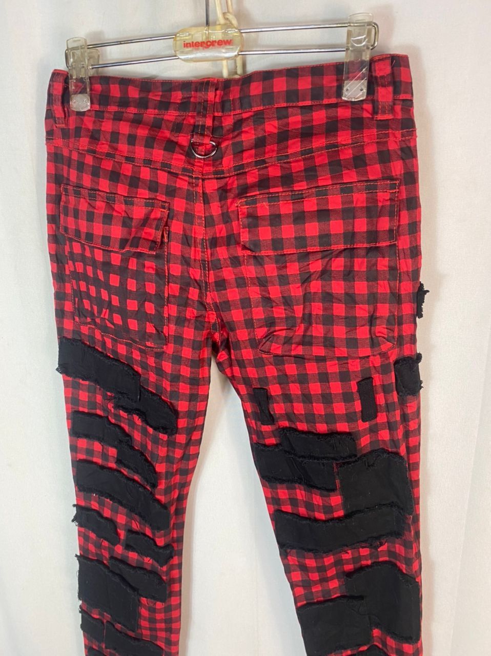 Japanese Brand × Seditionaries Best price 🔥Jury black patchwork distressed pants Size US 29 - 10 Thumbnail