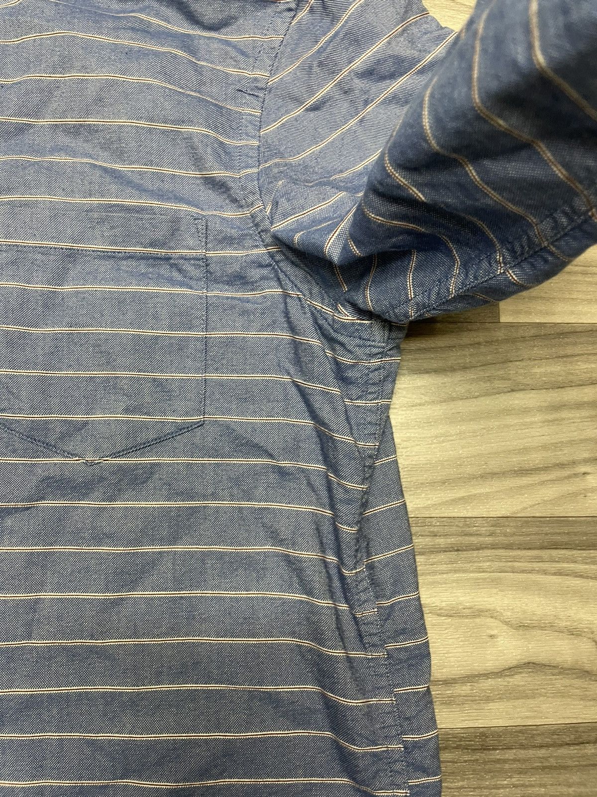 U.S. Polo Assn. American Eagle Outfitters Men’s Medium Blue & White Striped Size US XL / EU 56 / 4 - 4 Thumbnail