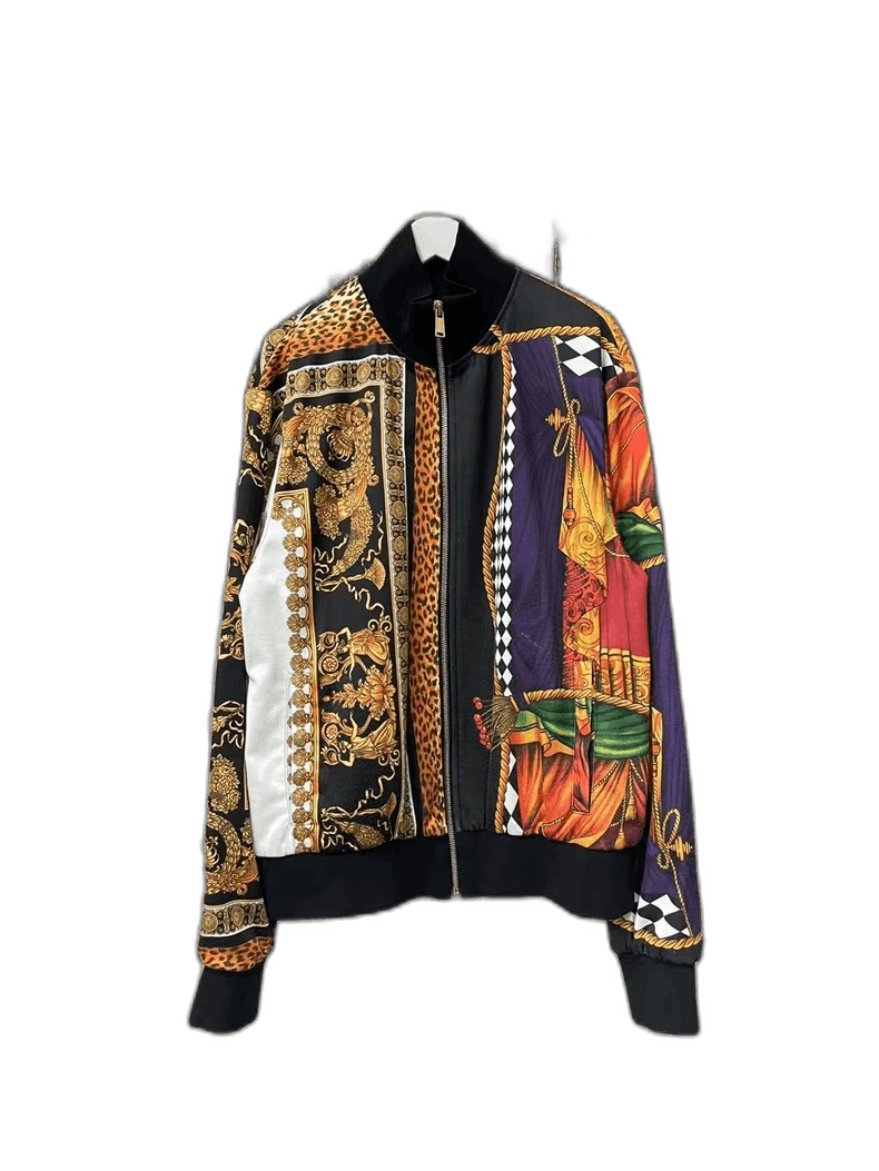 Versace Versace Zip Jacket with Colorful Print Size US L / EU 52-54 / 3 - 1 Thumbnail