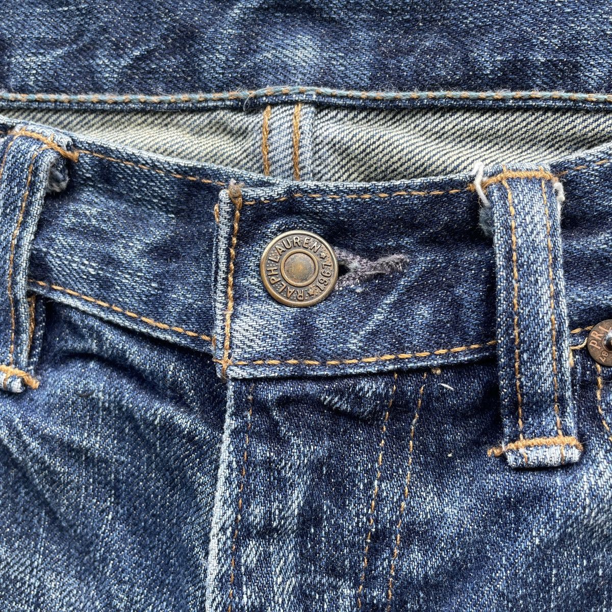 Jean × Polo Ralph Lauren × Ralph Lauren Vintage Polo Ralph Lauren Distressed Jeans Pants Faded Size US 34 / EU 50 - 6 Thumbnail