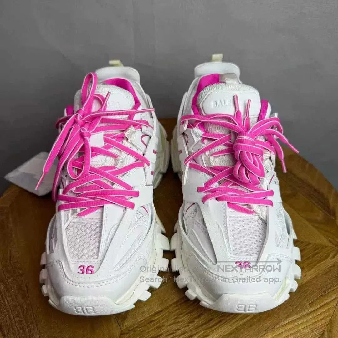 Balenciaga balenciaga track sneakers in pink and white. Size US 6 / IT 36 - 2 Thumbnail