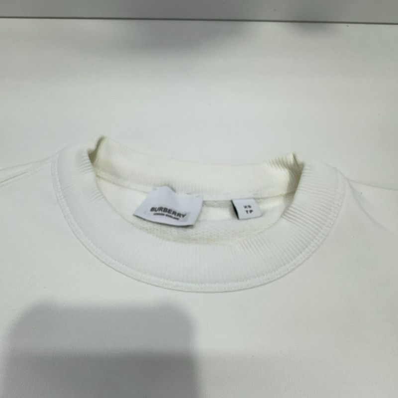 Burberry Burberry Logo Print White Long Sleeve Sweatshirt 0079 Size US XS / EU 42 / 0 - 1 Thumbnail