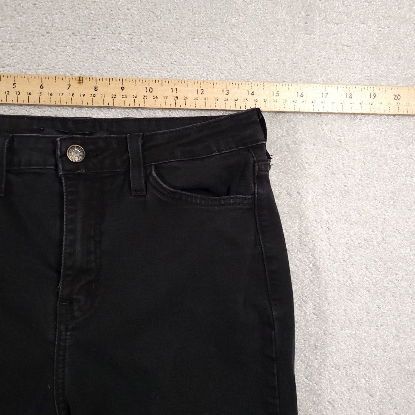 Vintage KanCan Jeans Women 27 Black Skinny Stretch Pockets Made In USA 90s Womens Size 27" / US 4 / IT 40 - 6 Thumbnail