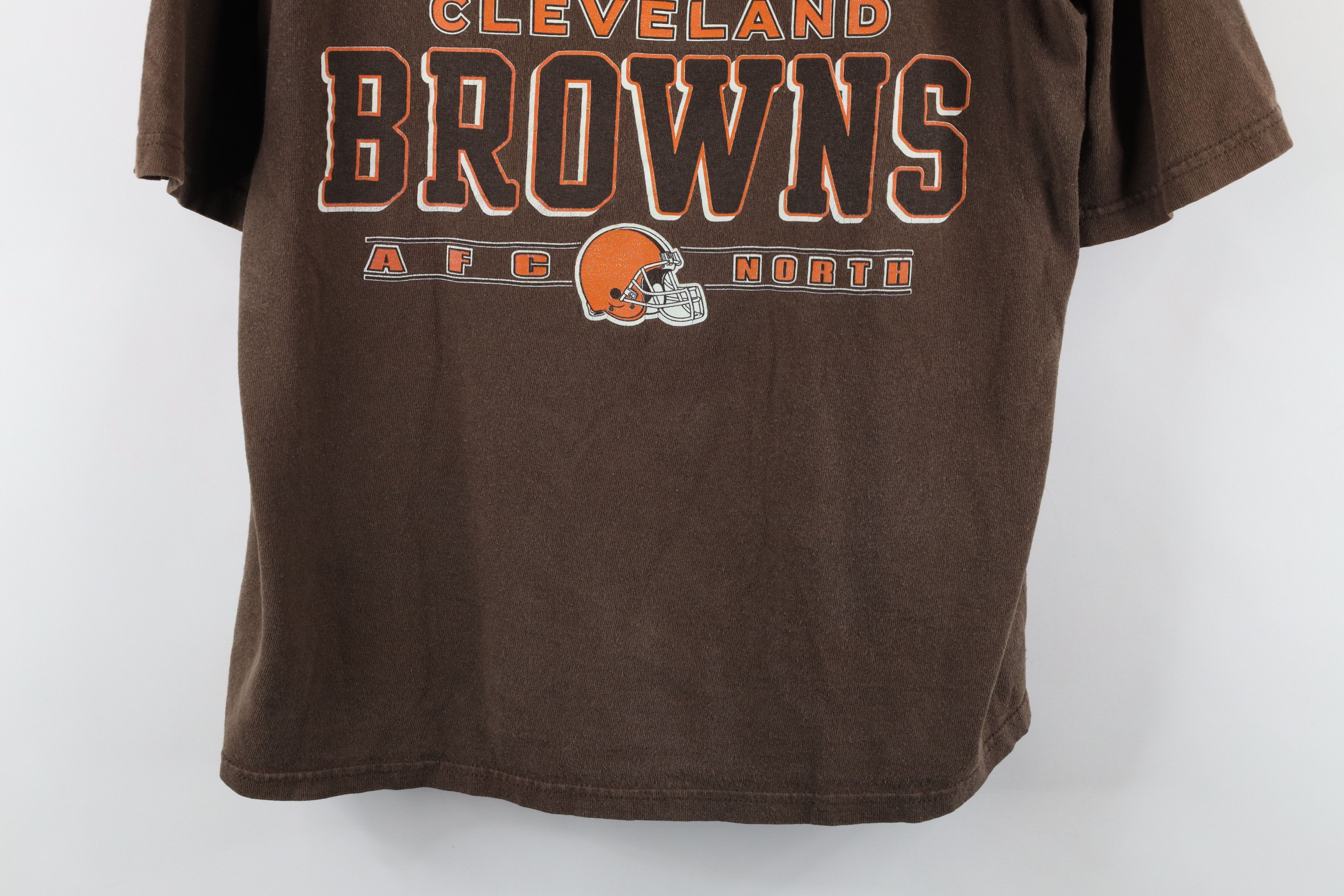 Vintage Vintage 90s Cropped Fit Cleveland Browns Football T-Shirt Size M / US 6-8 / IT 42-44 - 3 Thumbnail