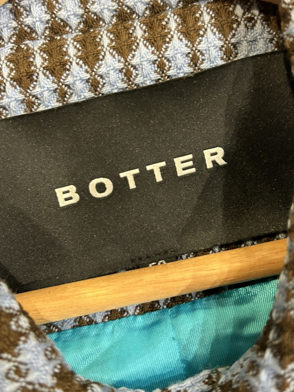 BOTTER Botter Multicolor Carribean Check Wool Overshirt Size US L / EU 52-54 / 3 - 3 Thumbnail