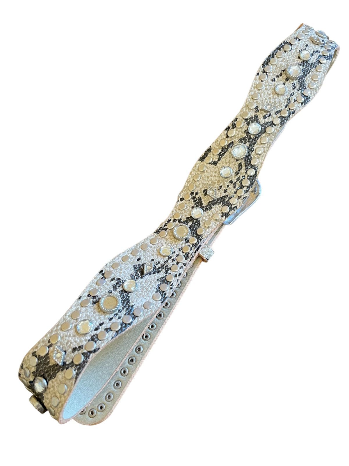 Hysteric Glamour × Tornado Mart Vintage Hysteric Style Studded Rhinestones Snake Skin Belt Size ONE SIZE - 8 Thumbnail