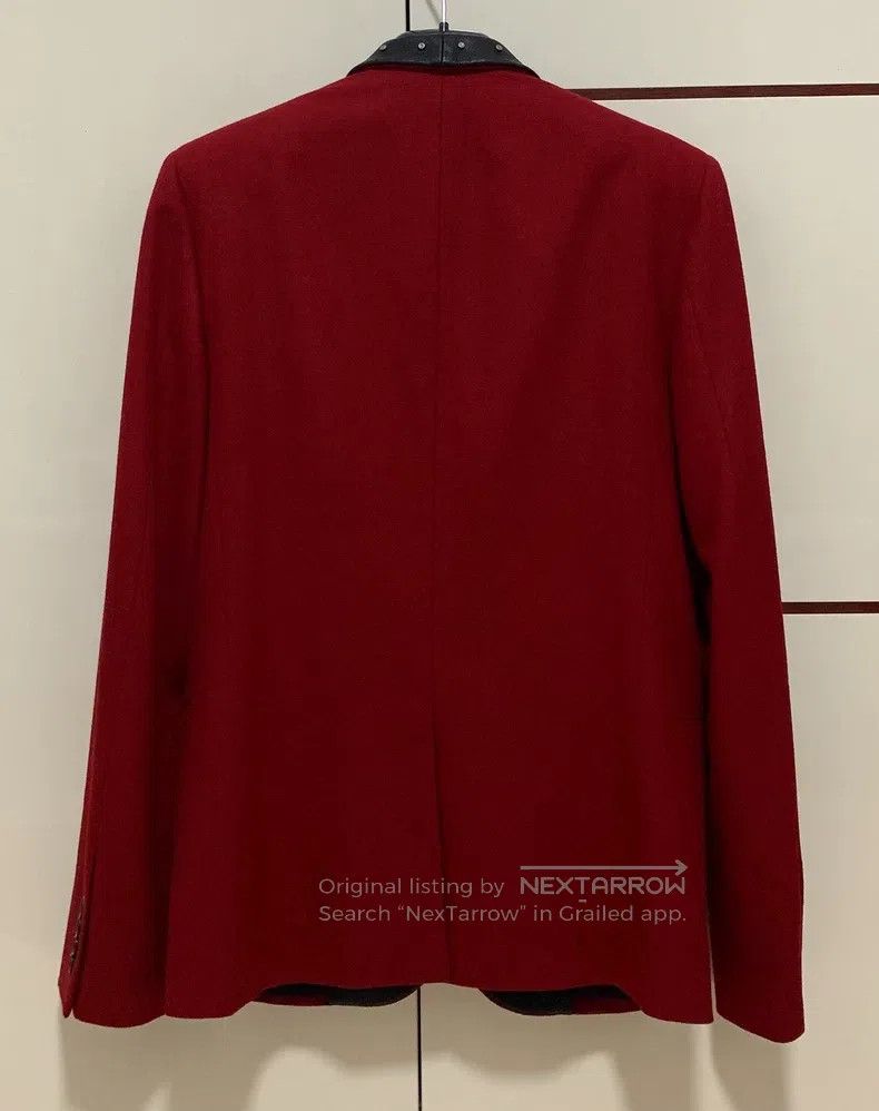 Saint Laurent Paris Saint Laurent Paris Original Red Leather Lapel Studs Suit Size US S / EU 44-46 / 1 - 2 Thumbnail