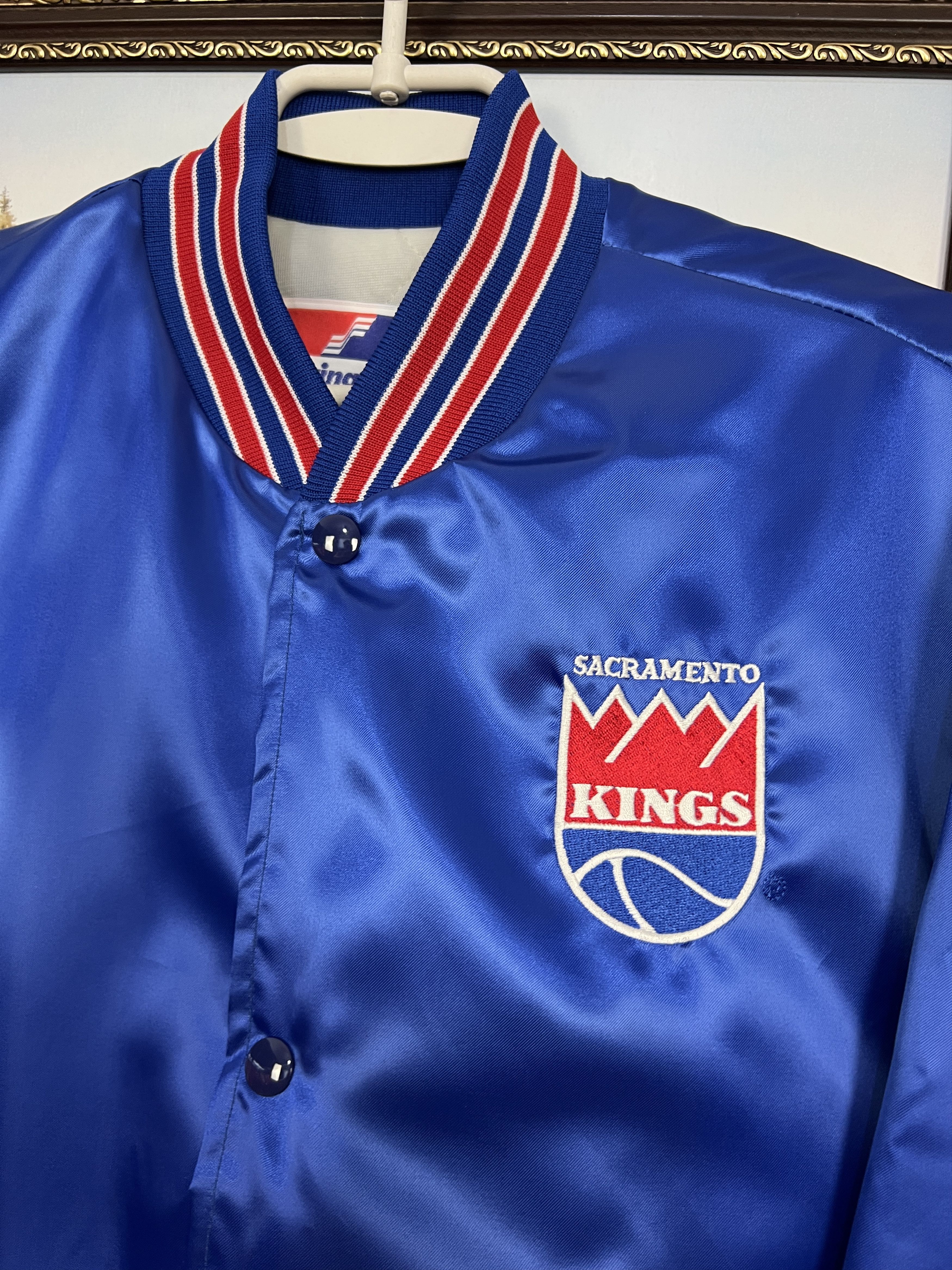 Swingster Vintage 80's Swingster Sacramento Kings NBA Blue Bomber Size US M / EU 48-50 / 2 - 3 Thumbnail