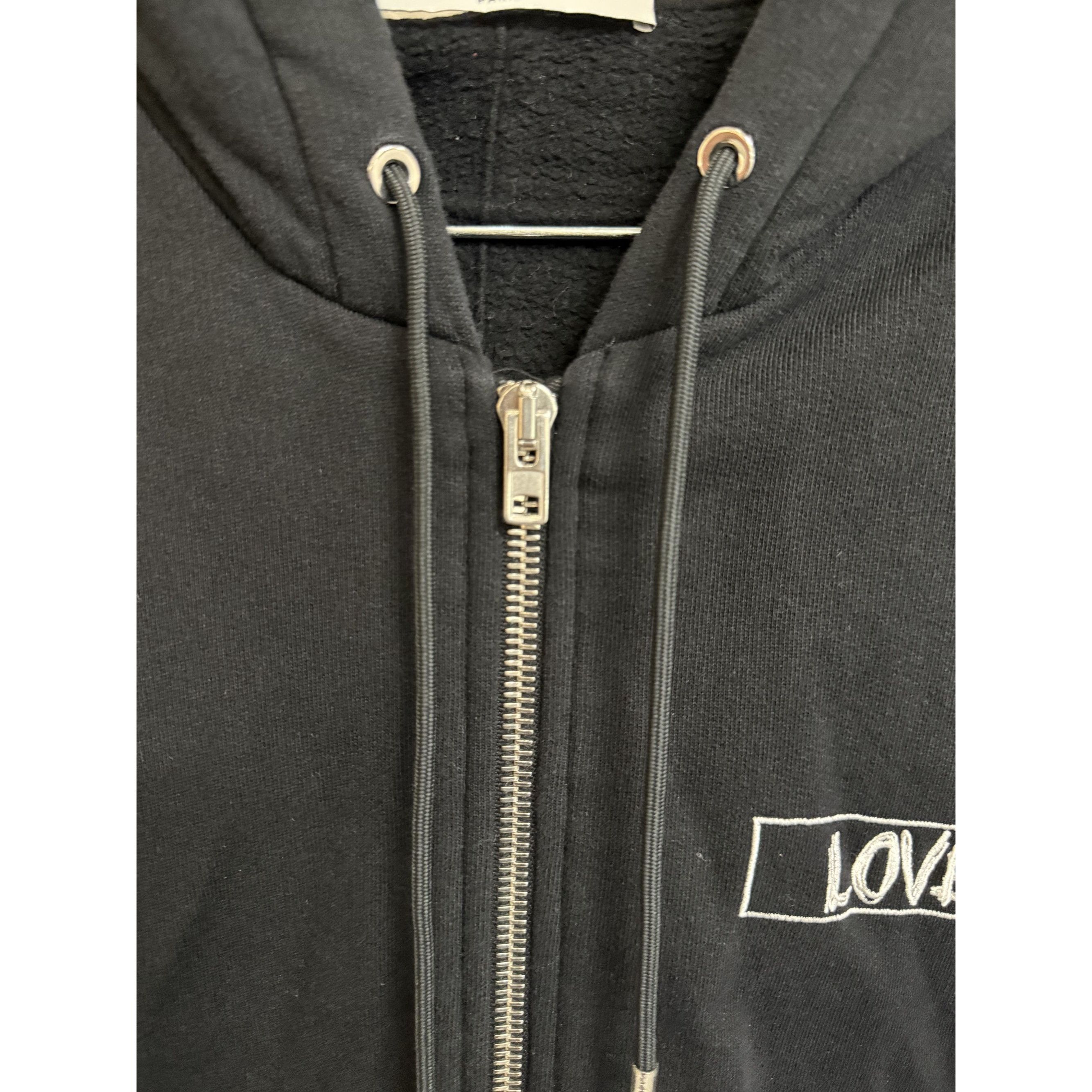 Givenchy Givenchy Black "Love" Hoodie S Cotton & Viscose Blend Size S / US 4 / IT 40 - 8 Thumbnail