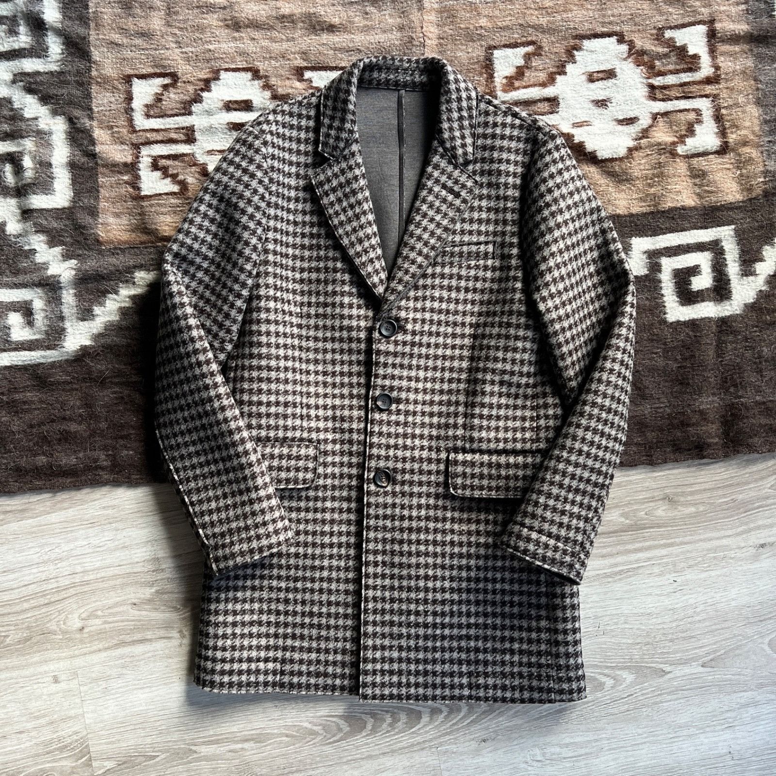 Other Fradi Houndstooth Wool Blend Coat 9522AC Size US S / EU 44-46 / 1 - 1 Thumbnail