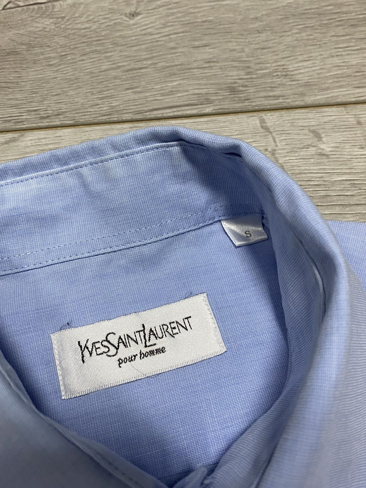 Yves Saint Laurent YSL logo shirt buttons vintage yves saint Laurent Size US S / EU 44-46 / 1 - 5 Thumbnail