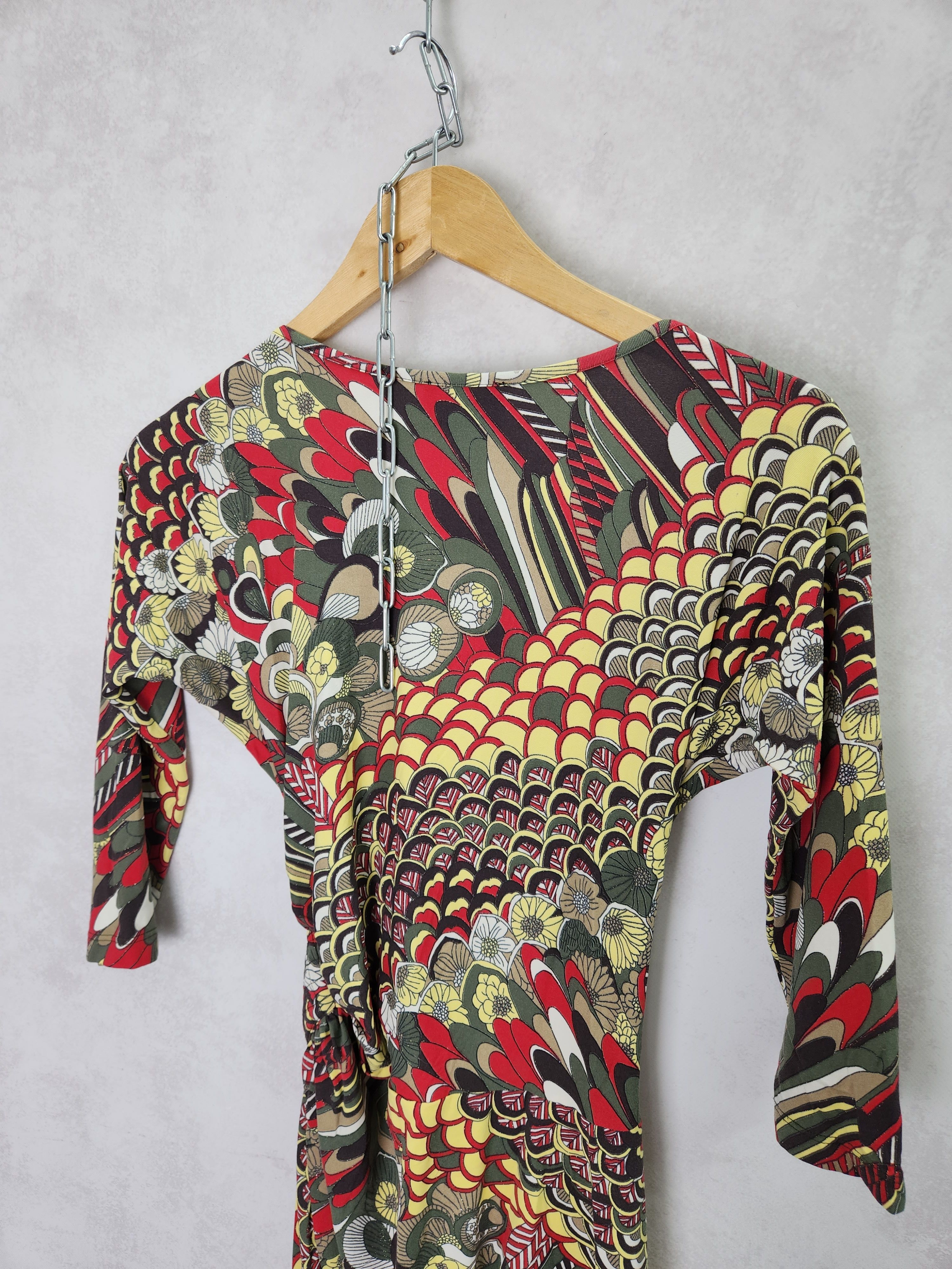Roberto Cavalli Roberto Just Cavalli Wrap Sexy floral printed mini dress Size M / US 6-8 / IT 42-44 - 8 Thumbnail