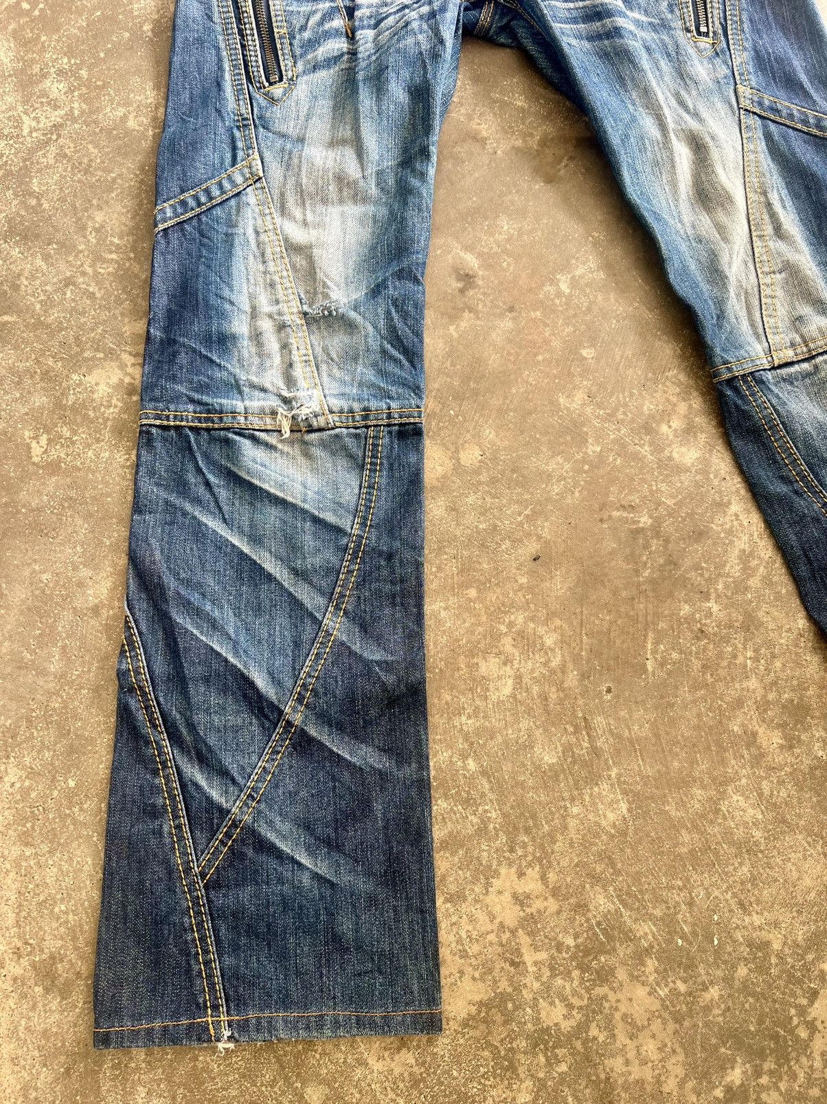 HIDEAWAYS Vintage Nicole Club For Men Indigo Punk Style Jeans Size US 32 / EU 48 - 4 Thumbnail