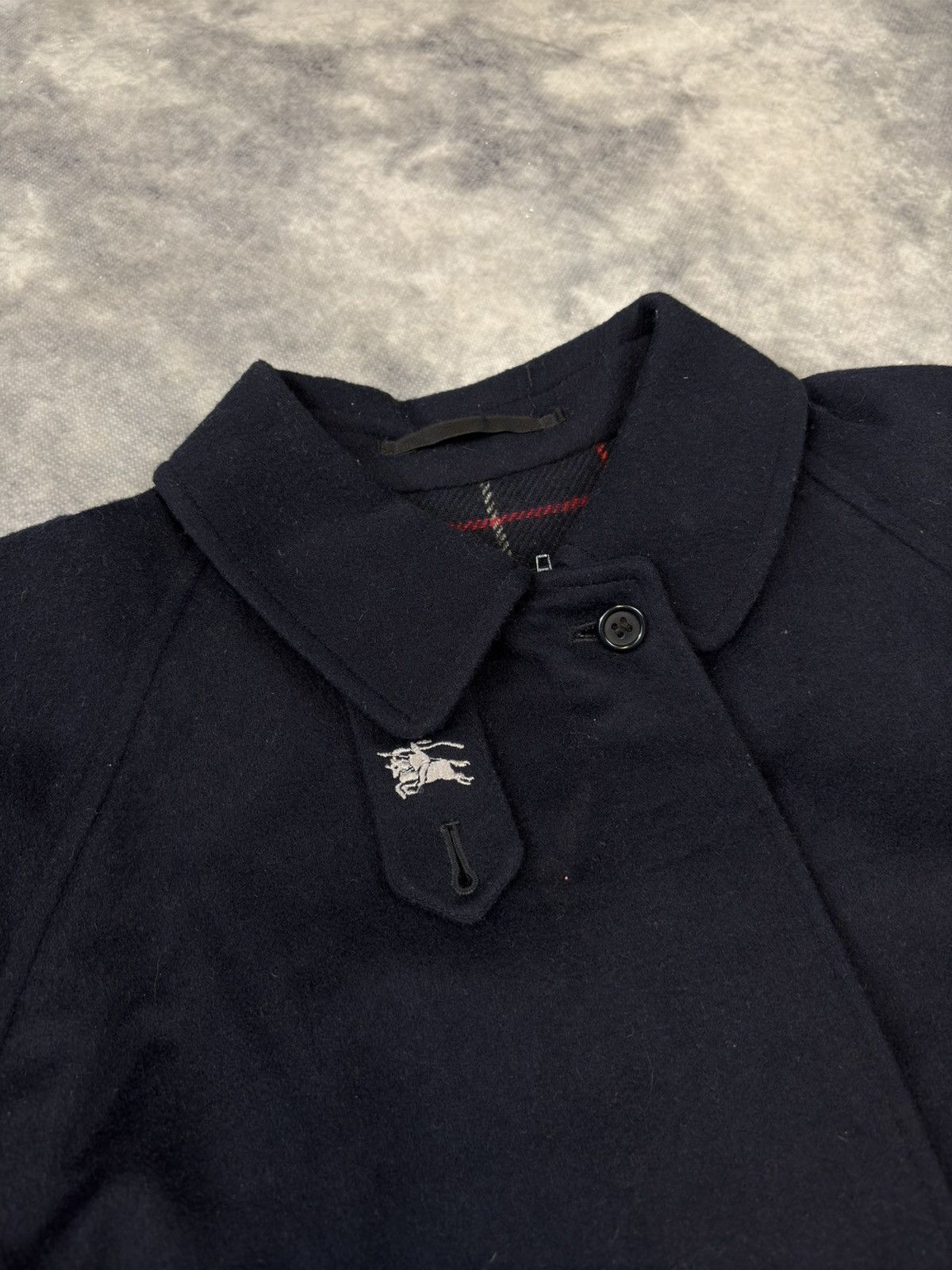 Burberry × Vintage Vintage Burberrys Casual Jacket Zip Quality Wool Alpaca 90s Size US M / EU 48-50 / 2 - 2 Thumbnail
