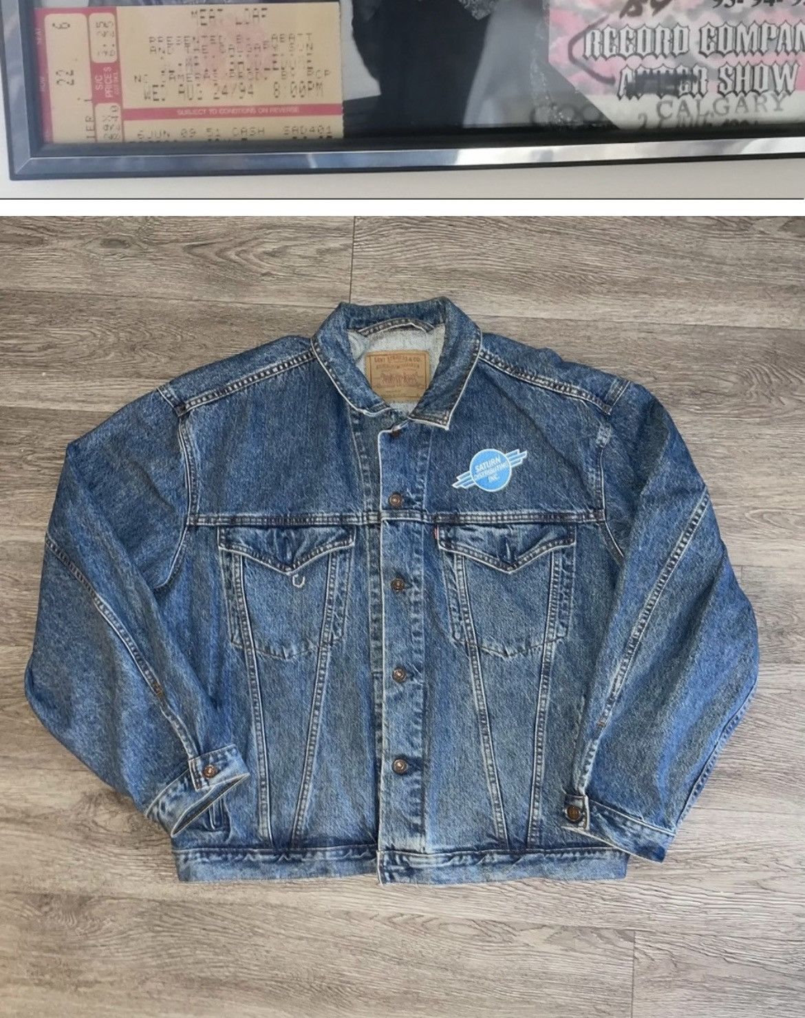 Band Tees × Levi's × Levi's Vintage Clothing 1993 Signed Meatloaf Levi’s Jacket Size US XL / EU 56 / 4 - 2 Thumbnail