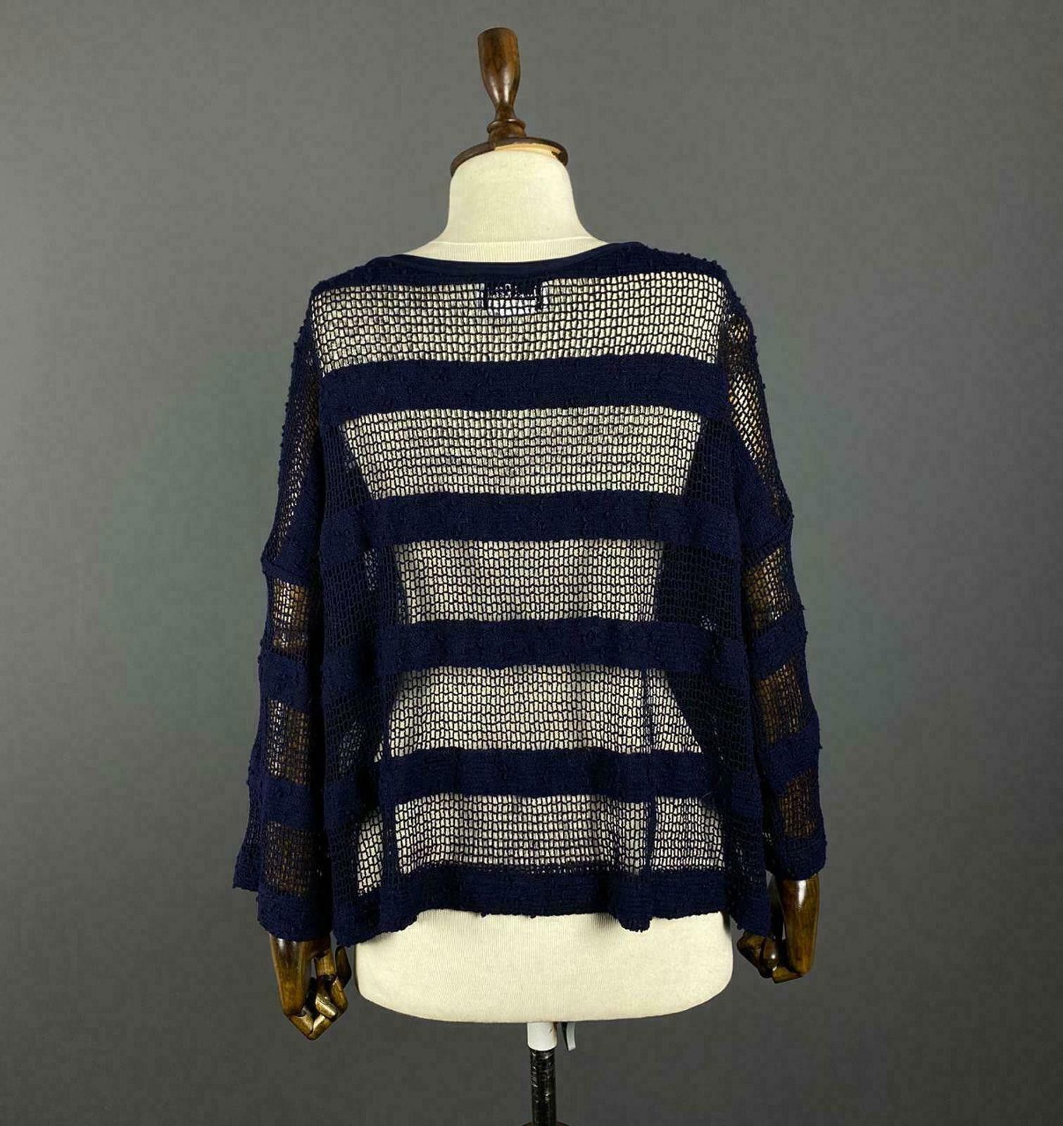 Designer Ladies Joseph Ribkoff Navy Blue Pullover Sweater Size M / US 6-8 / IT 42-44 - 5 Thumbnail