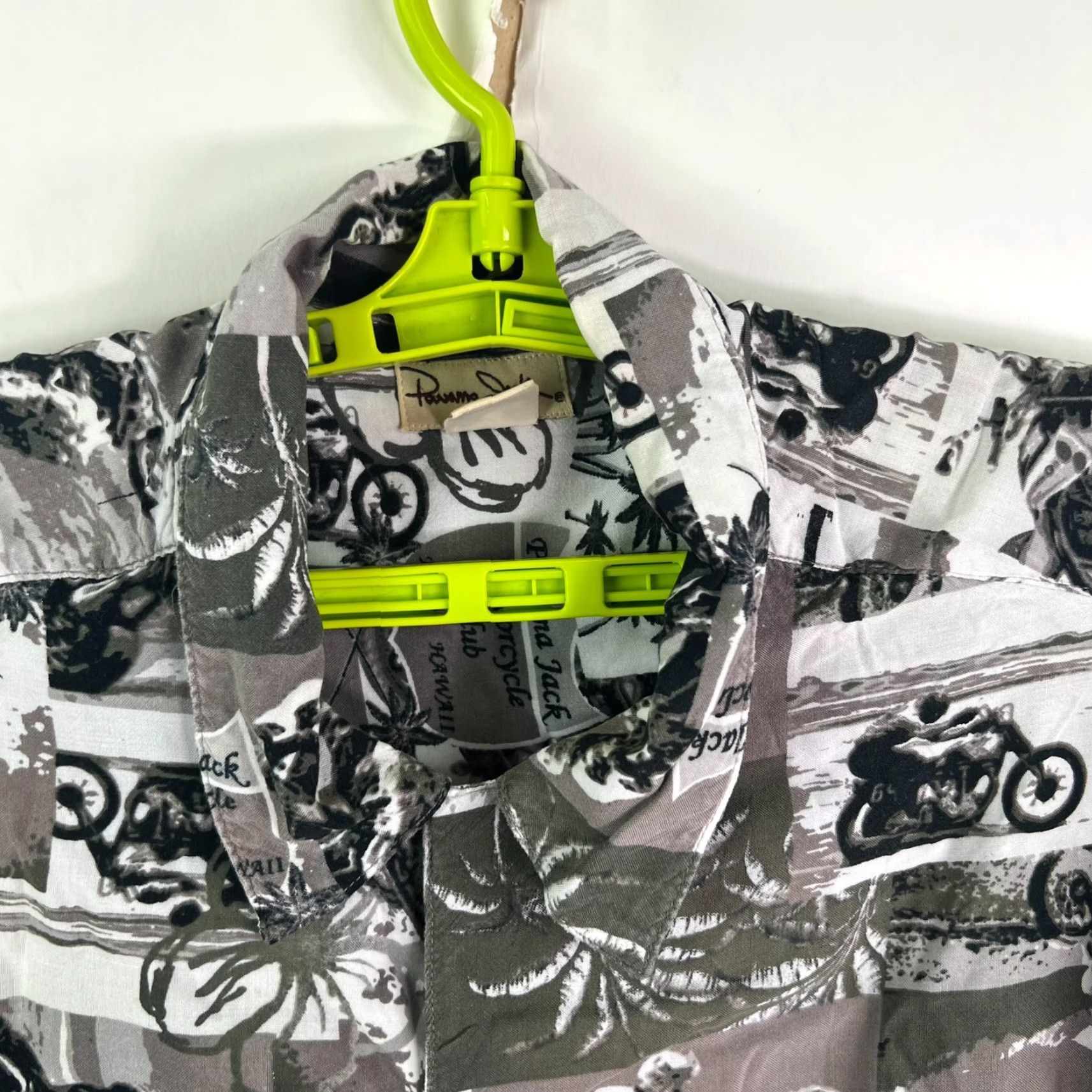 Panama Jack VINTAGE Panama Jack Motor Cycle Club Shirt Men L Black Tan Button-Up Graphic Print 52 Chest Motorcycle 90s Mens Size US L / EU 52-54 / 3 - 3 Thumbnail