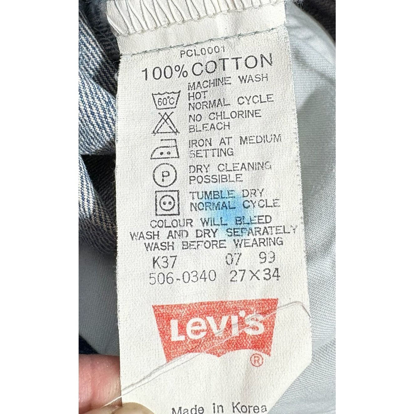 Levi's Vintage Levi's505 Straight Leg Jeans 27x34 Size US 27 - 7 Thumbnail