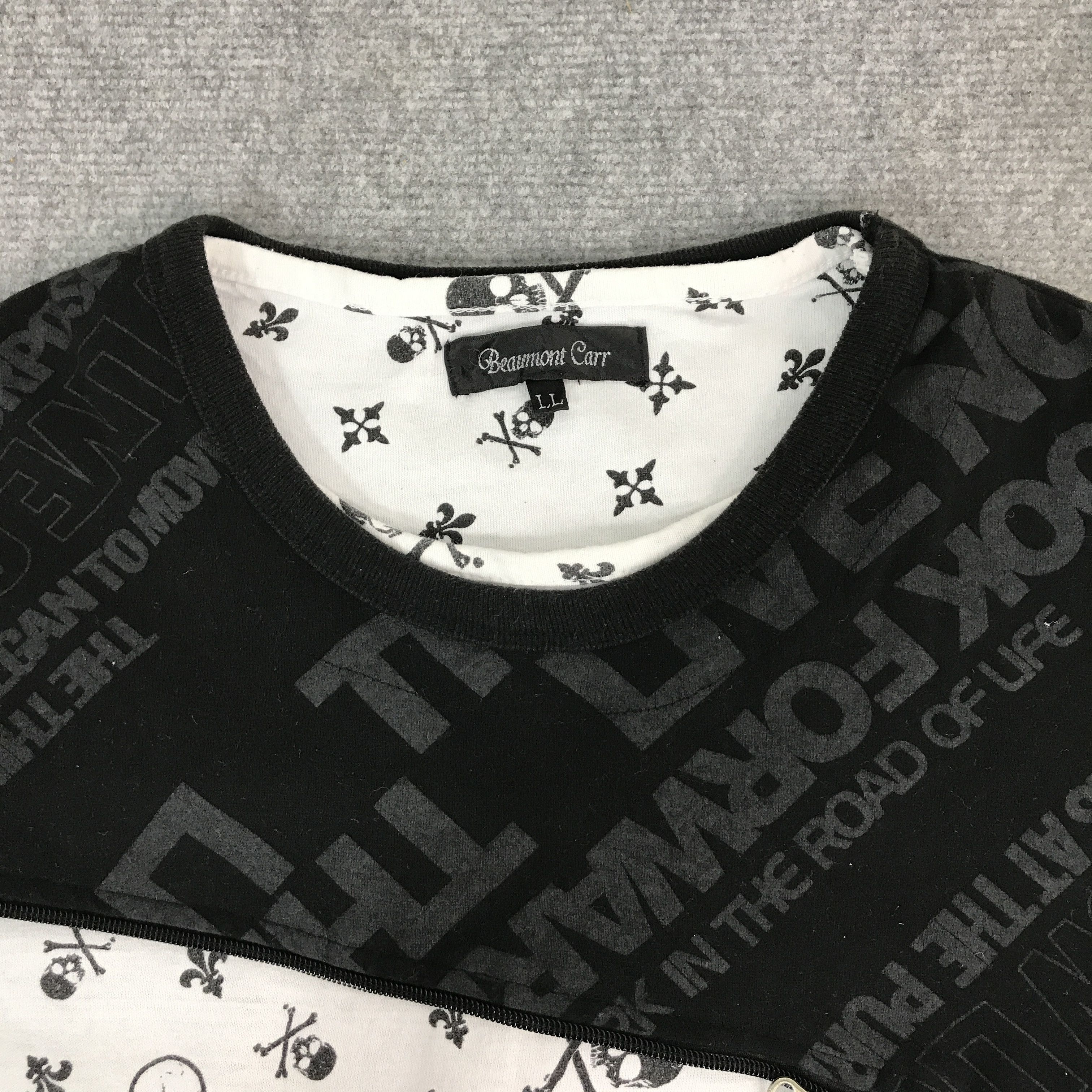 If Six Was Nine BEAUMONT CARR DESIGN ZIP SKULL T-SHIRT Size US L / EU 52-54 / 3 - 6 Thumbnail