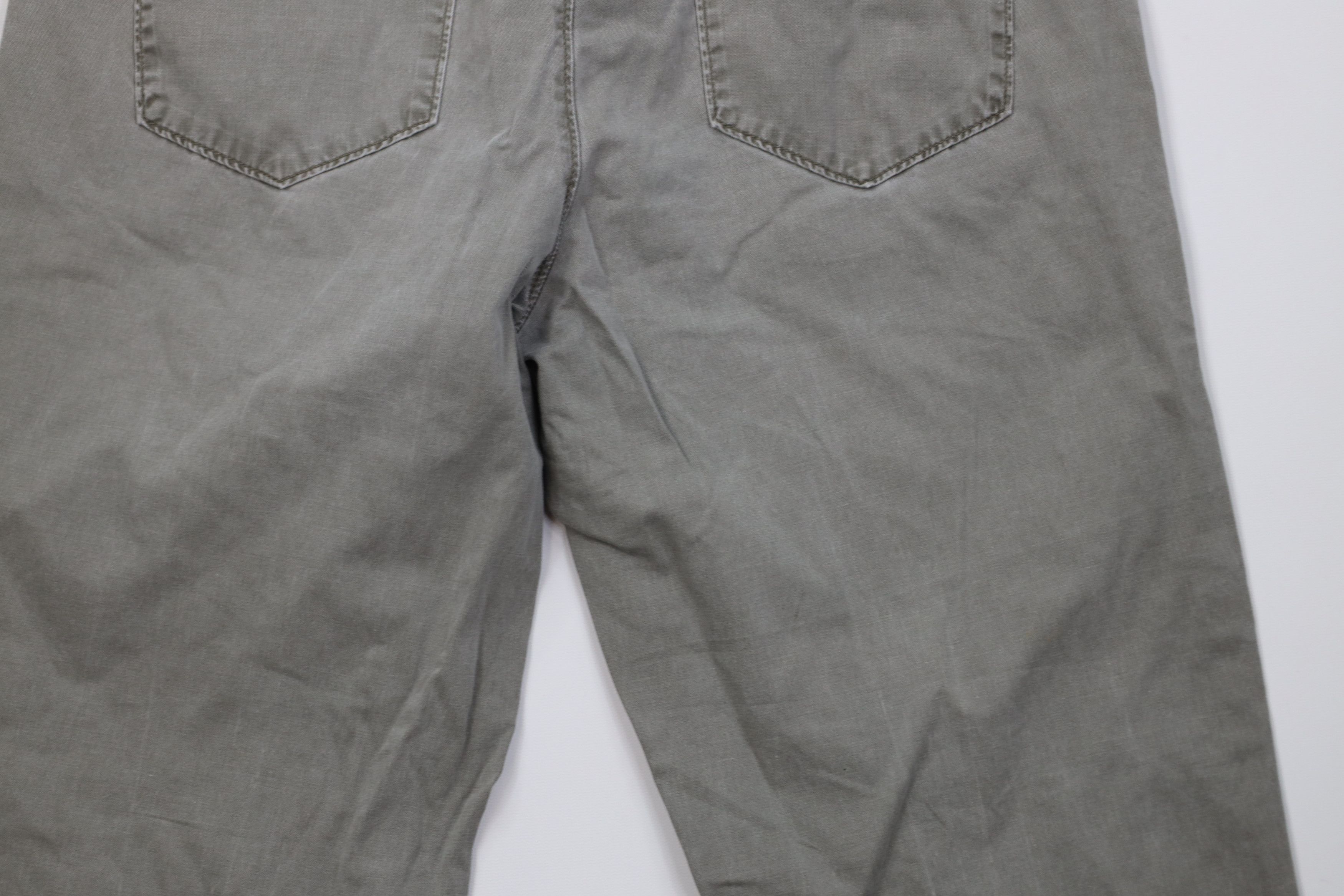 Calvin Klein Vintage 90s Calvin Klein Stonewash Wide Leg Pants Green Size US 34 / EU 50 - 12 Thumbnail