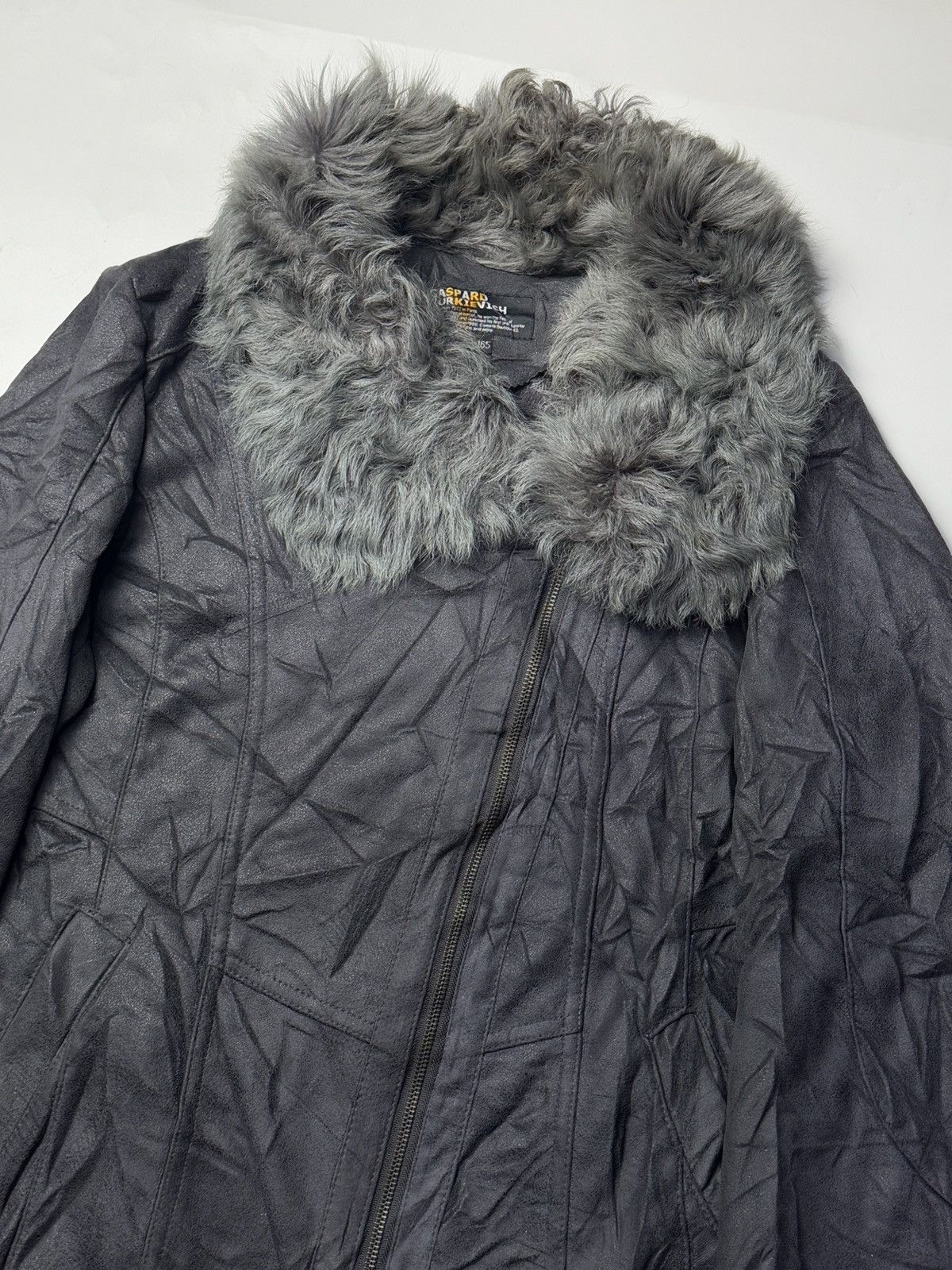 Gaspard Yurkievich Fur Suede Jacket Asymmetrical archived style ifsix lgb Size US M / EU 48-50 / 2 - 3 Thumbnail