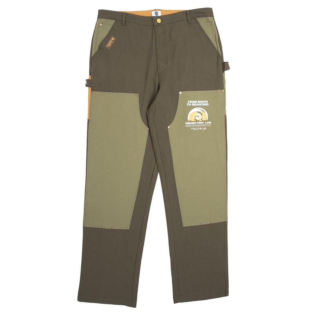 Round Two Moss Rugged Desert Eagle Double Knee Pant Sz. 36