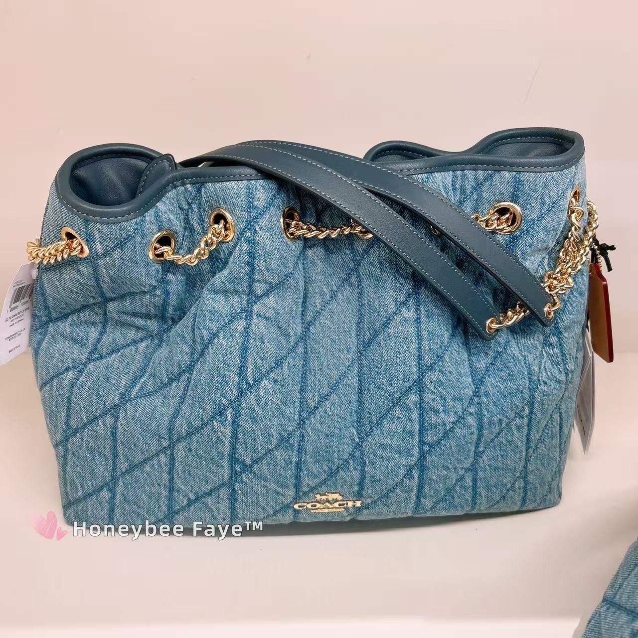 Coach Evelyn Shoulder Bag In Regenerative Cotton With Quilting Size ONE SIZE - 2 Thumbnail